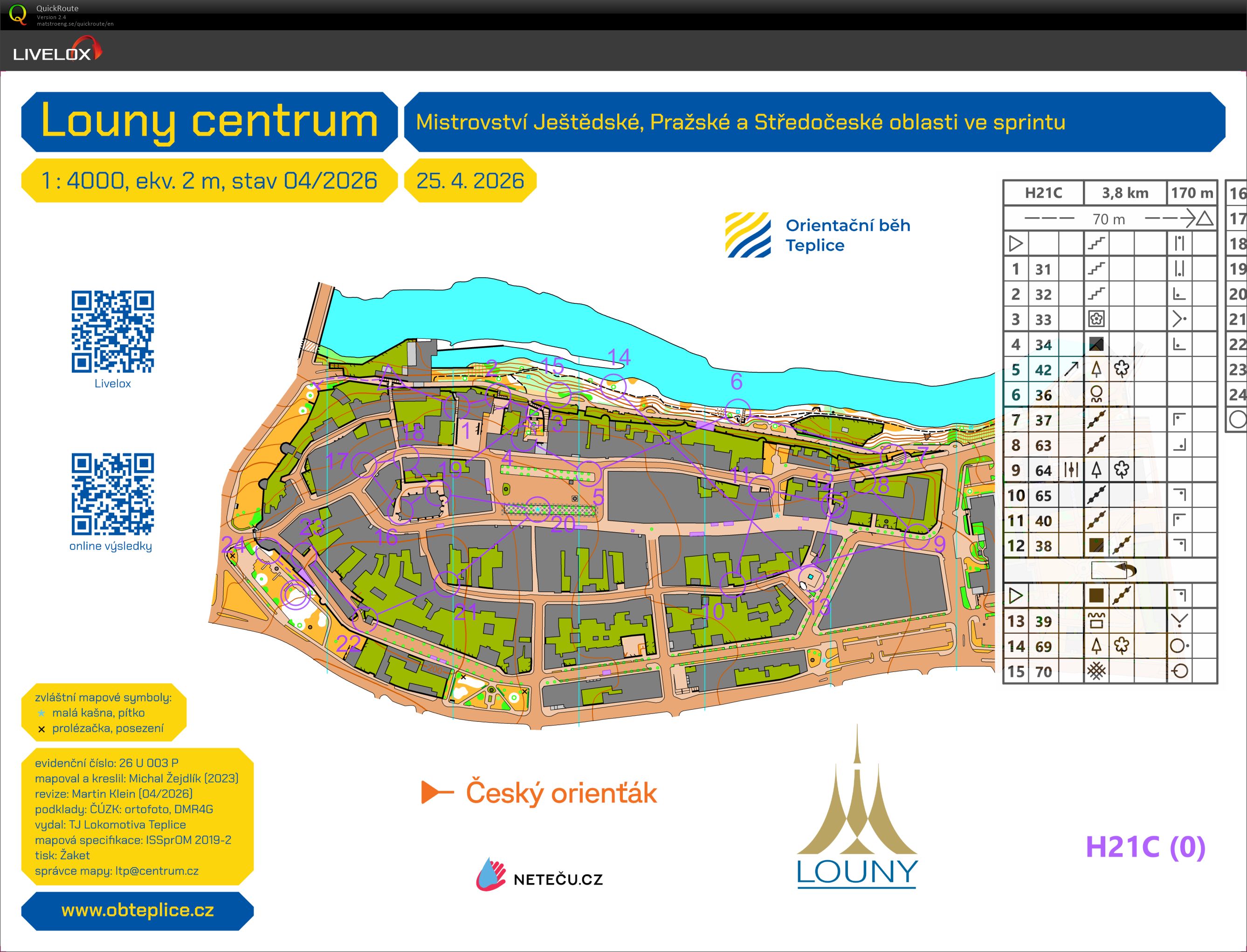 OM ve sprintu - Louny - H21C (25.04.2026)
