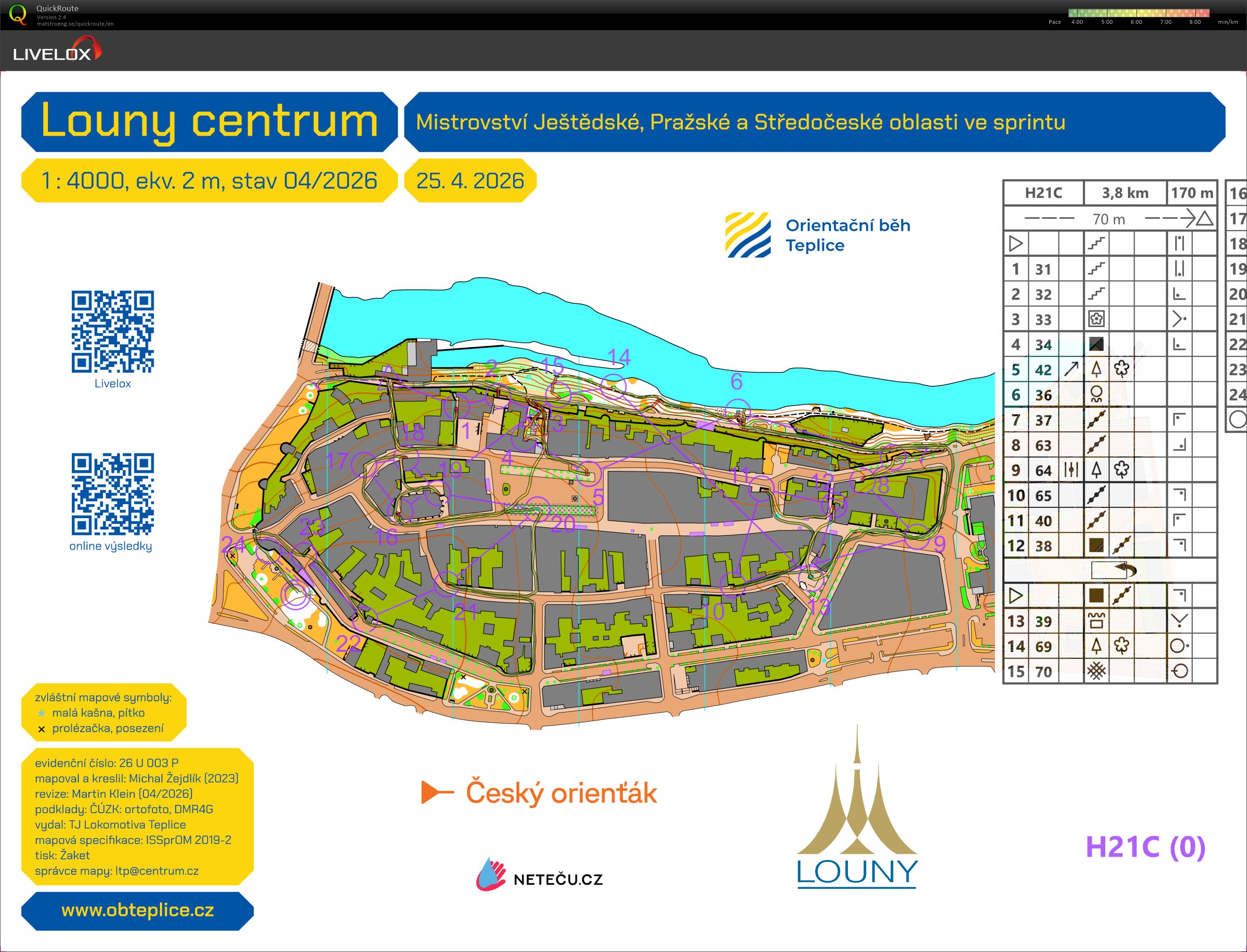 OM ve sprintu - Louny - H21C (25.04.2026)