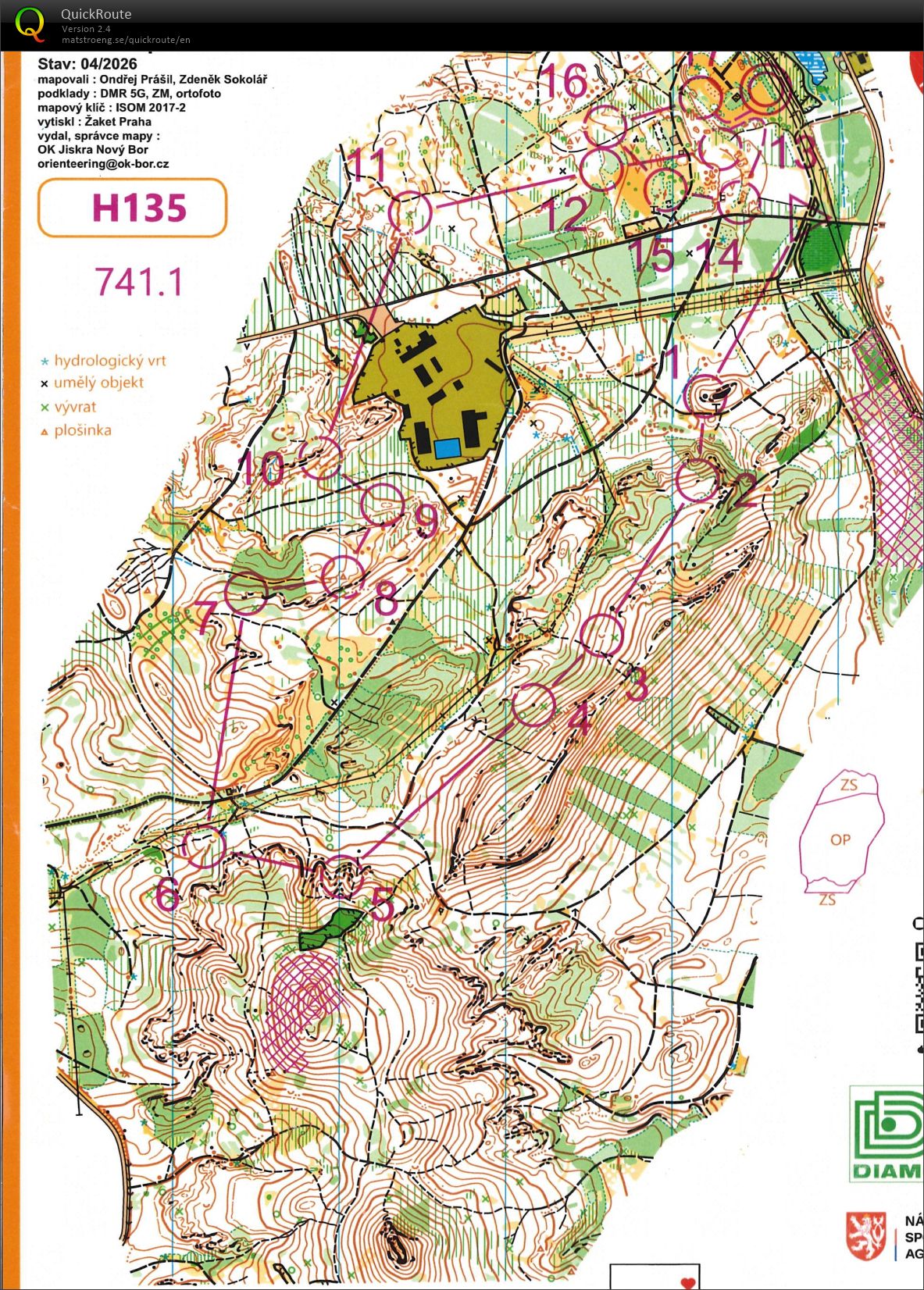 ČP štafet - Stráž p.Ralskem - neděle - H135 - 1.úsek (10.05.2026)