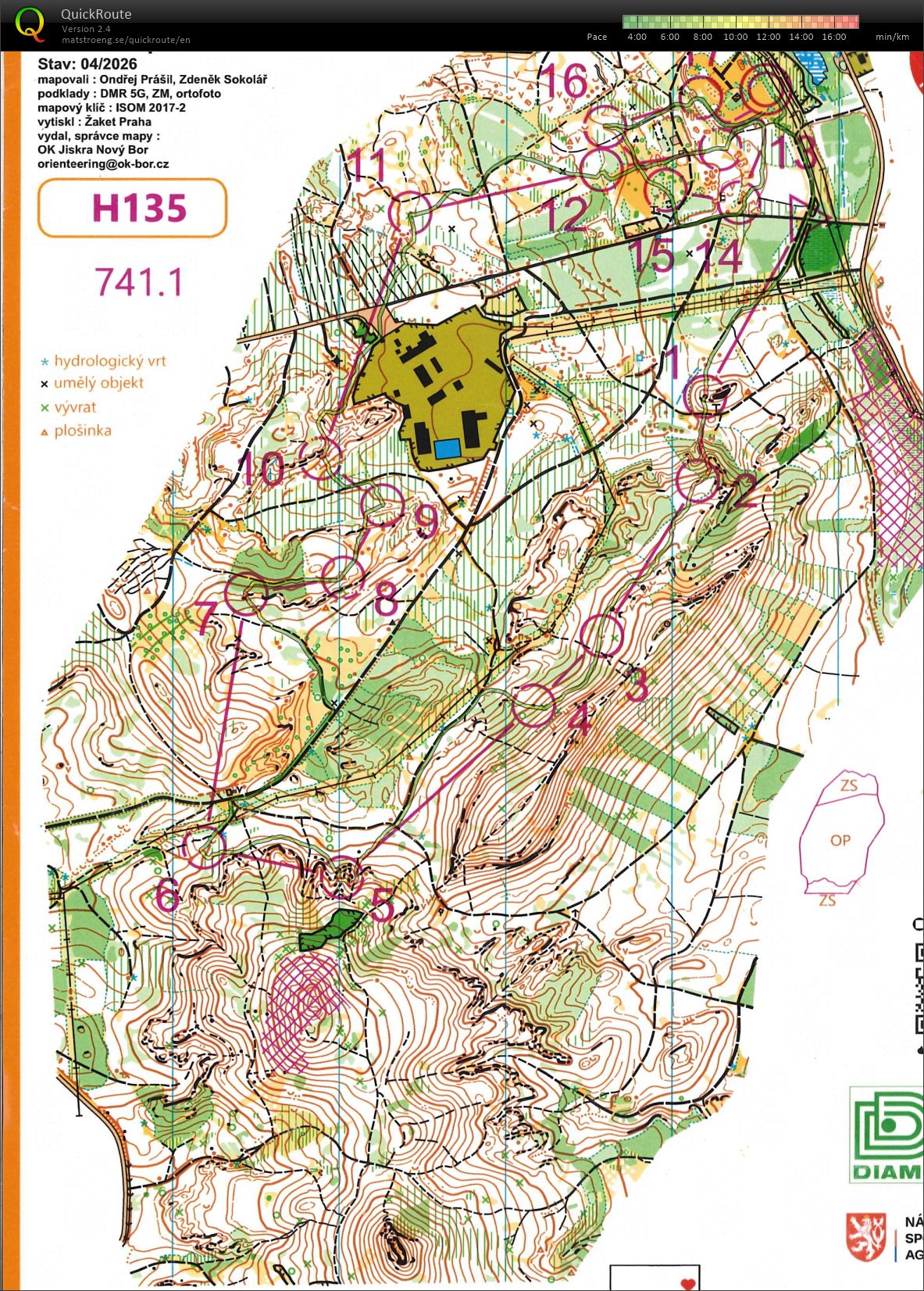 ČP štafet - Stráž p.Ralskem - neděle - H135 - 1.úsek (10.05.2026)