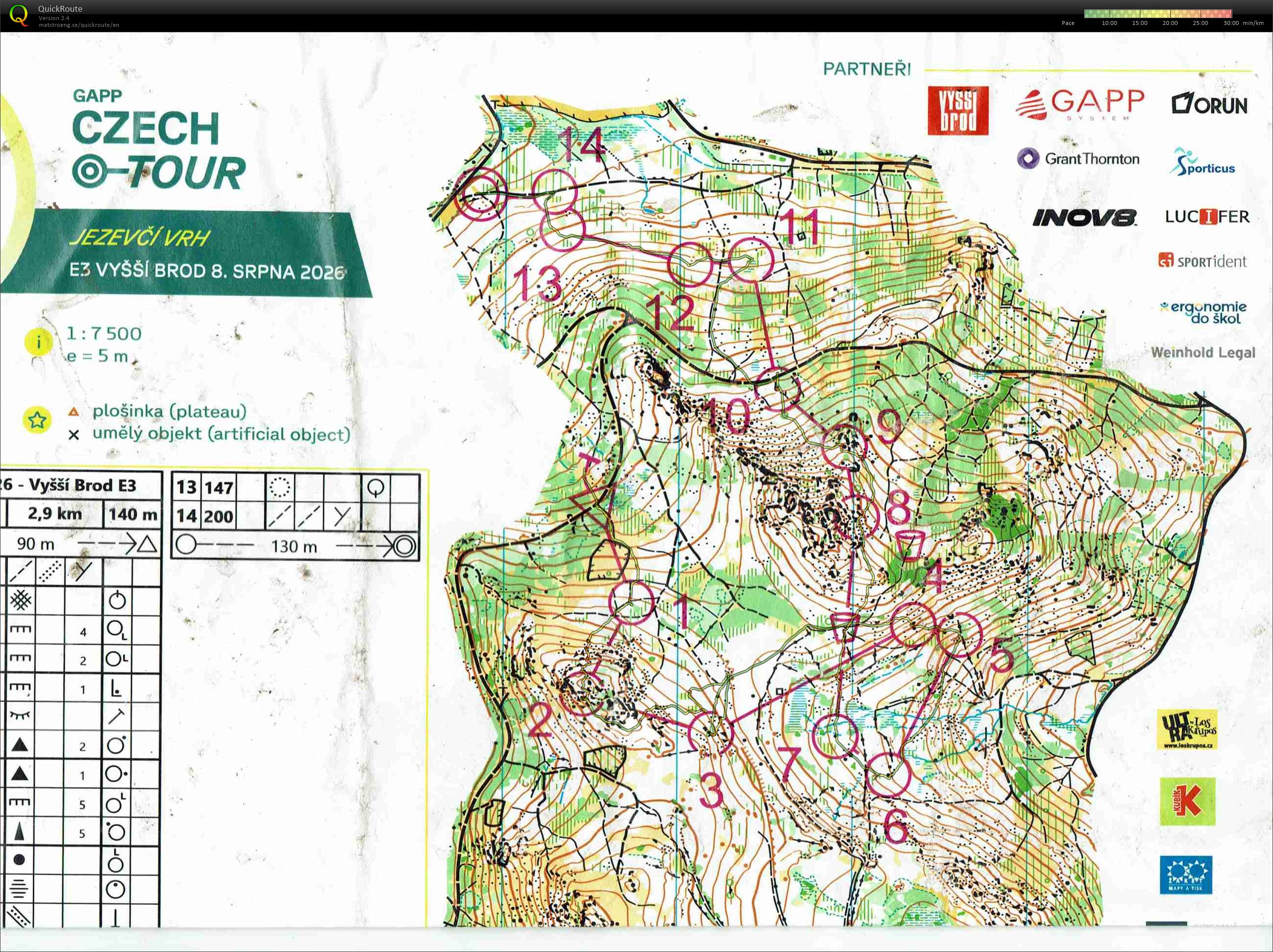 GAPP Czech O-Tour 2026 - Vyšší Brod - E3 (08.08.2026)