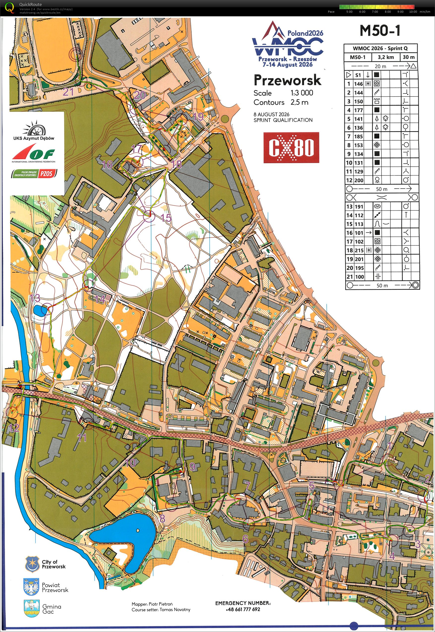WMOC 2026 - Sprint kvalifikace (08.08.2026)