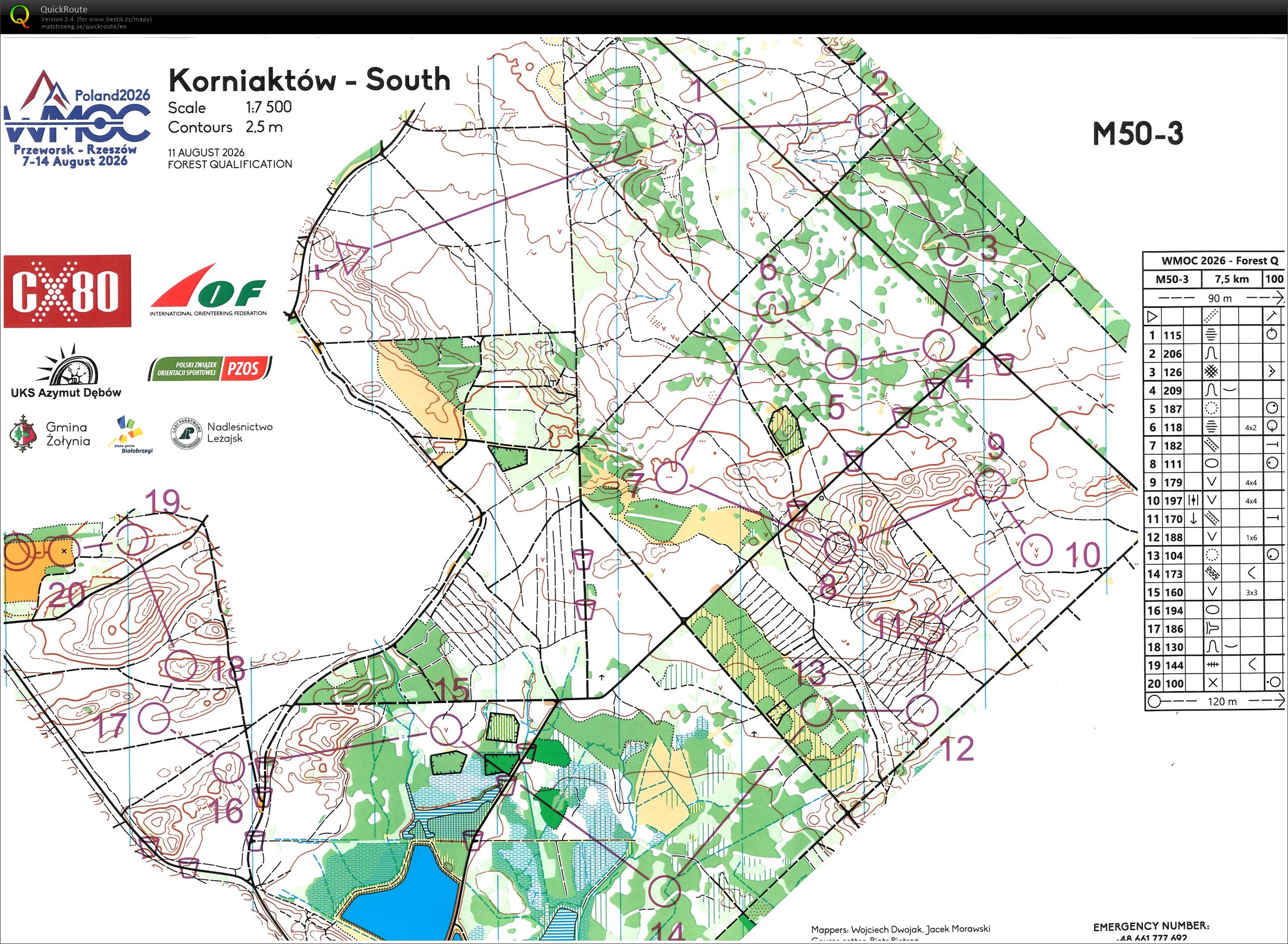 WMOC 2026 - lesní kvalifikace (11.08.2026)