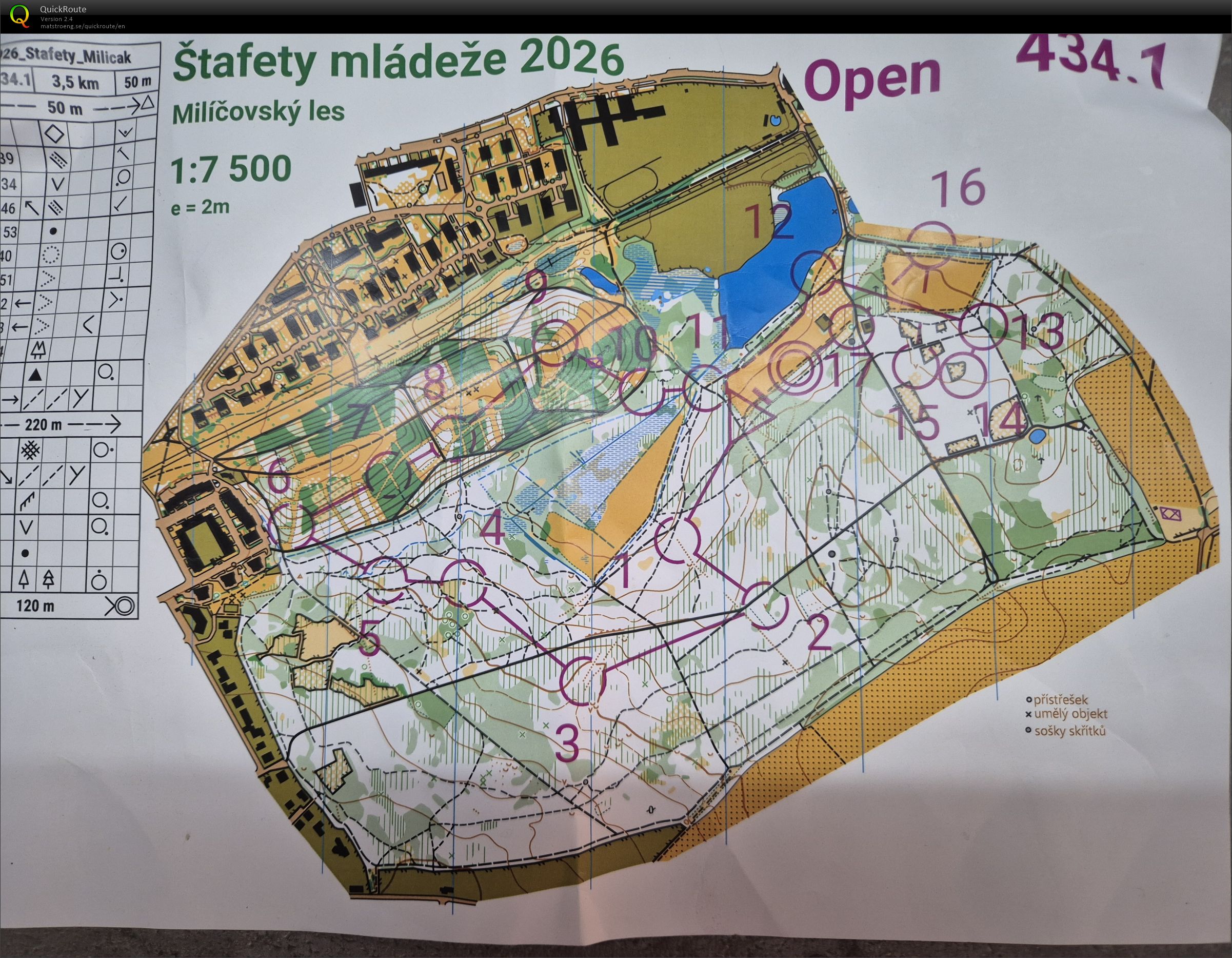 OB štafety mládeže - OPEN - 1. úsek (16.09.2026)
