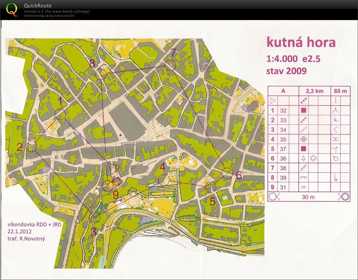 JRD víkendovka sprint Kutná Hora 1.kolo (22.01.2012)