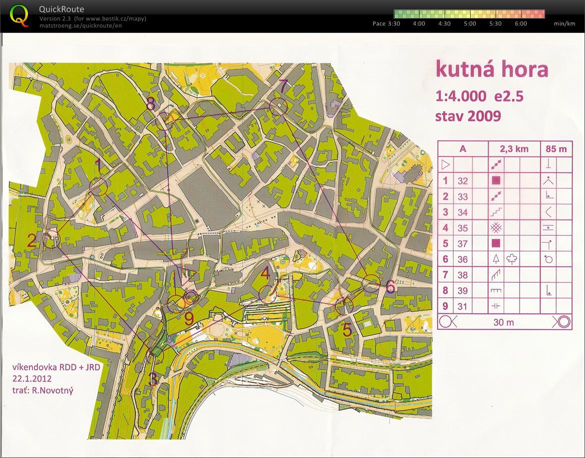 JRD víkendovka sprint Kutná Hora 1.kolo (22.01.2012)
