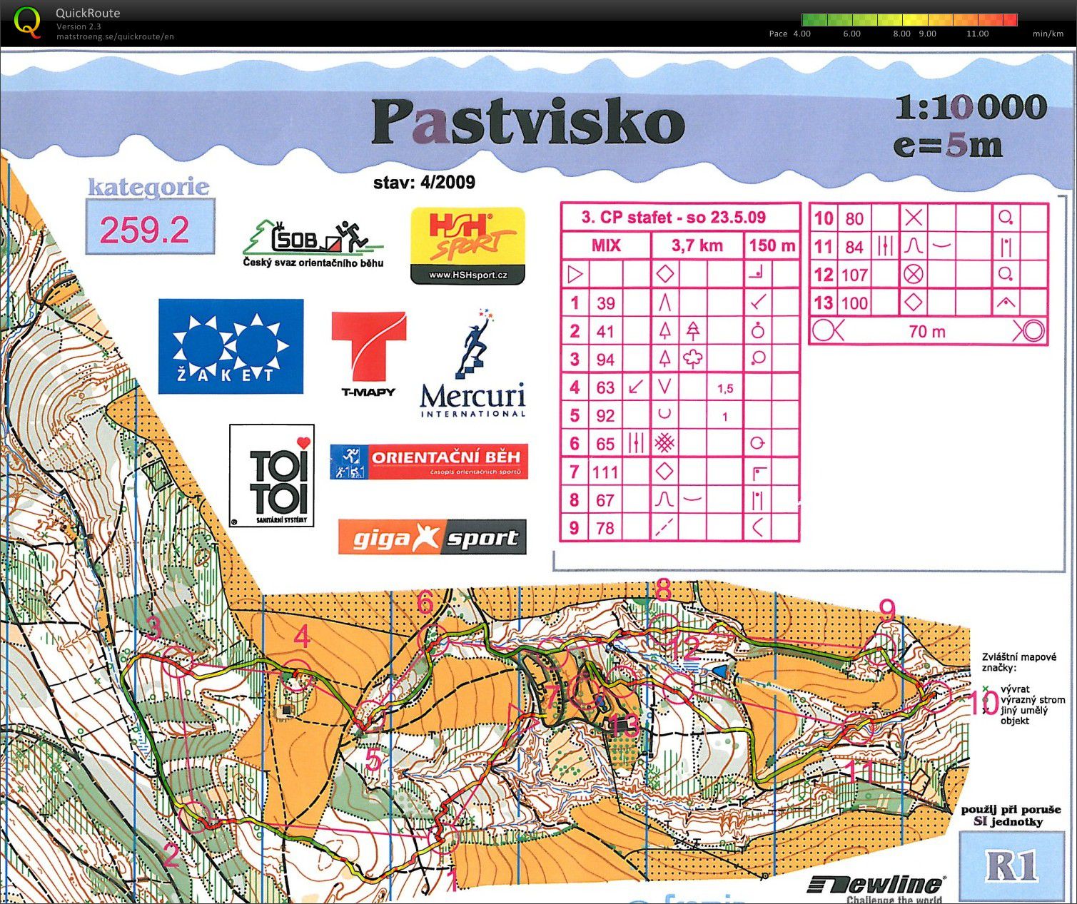 3. závod Českého poháru štafet (23.05.2009)
