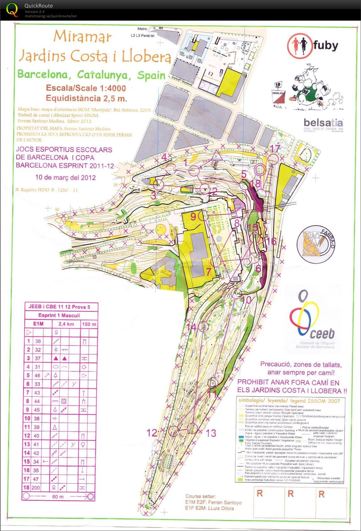 VT Španělsko - závod sprint E1 (10.03.2012)