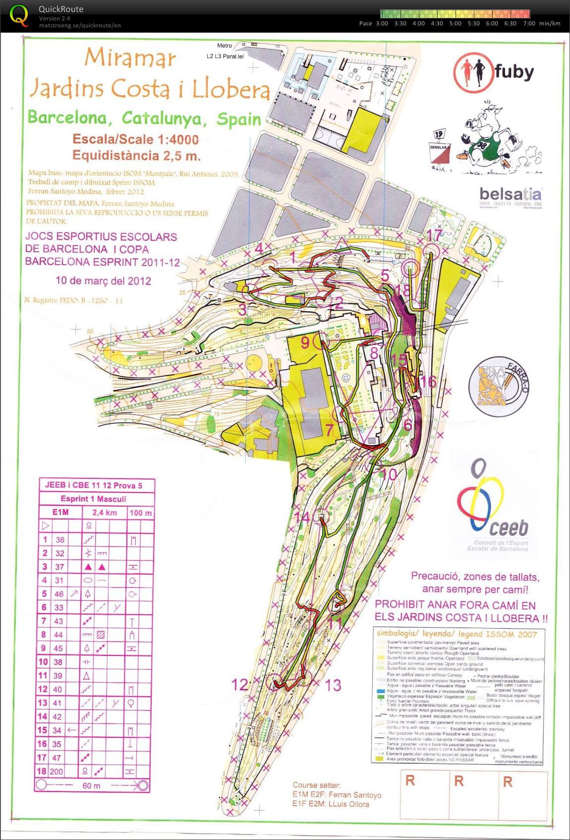 VT Španělsko - závod sprint E1 (10.03.2012)
