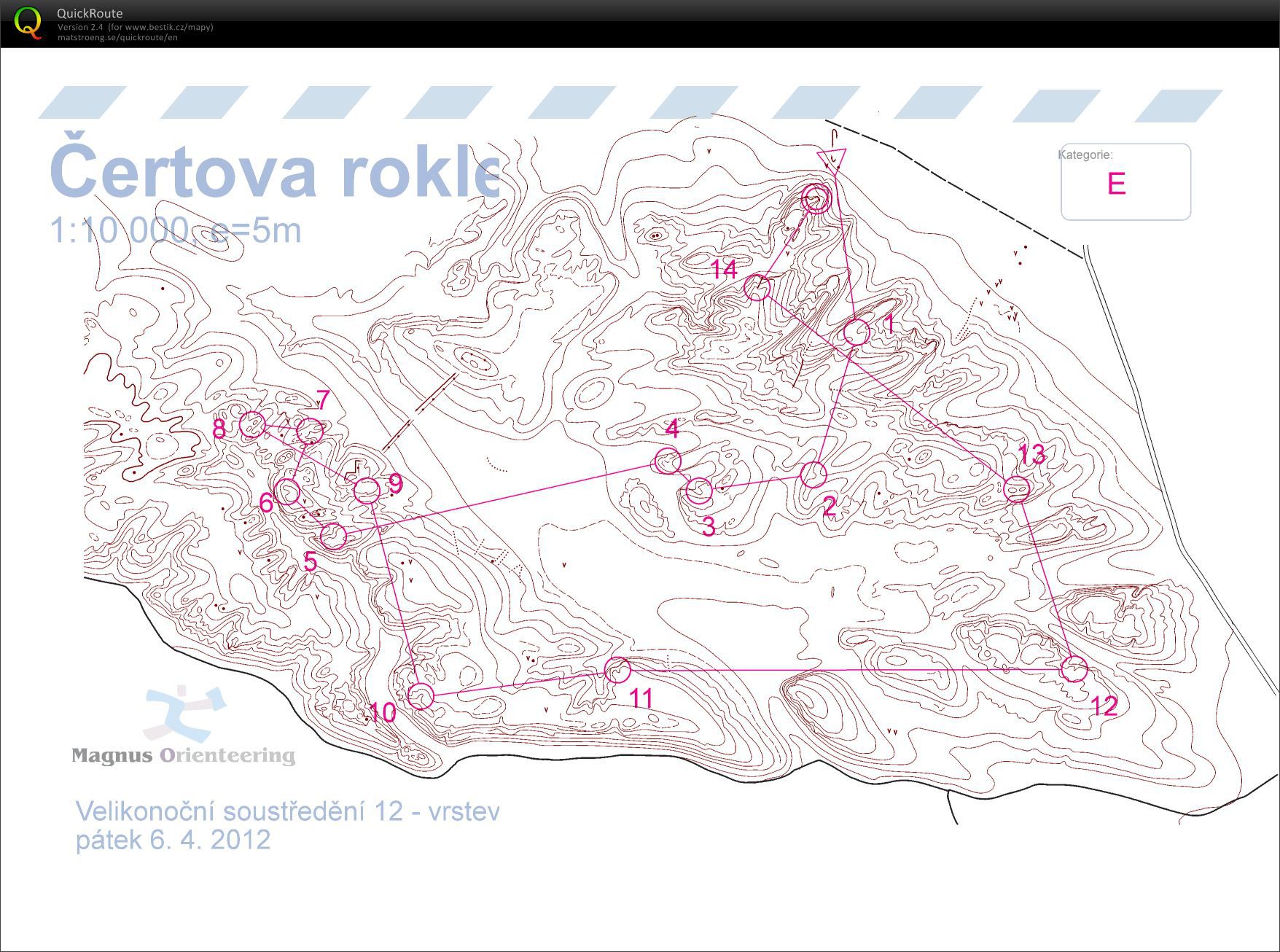 VT Doksy - vrstevnicovka (06.04.2012)