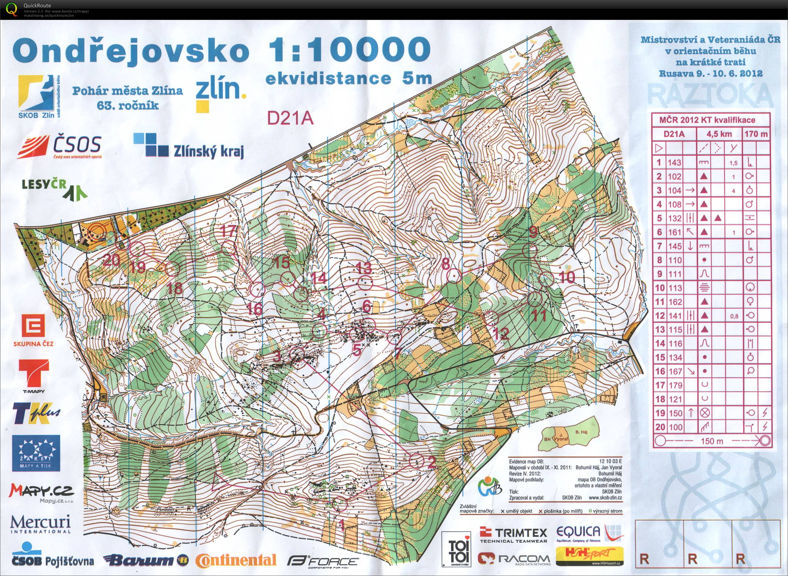 MČR krátka trať - semifinále (09.06.2012)