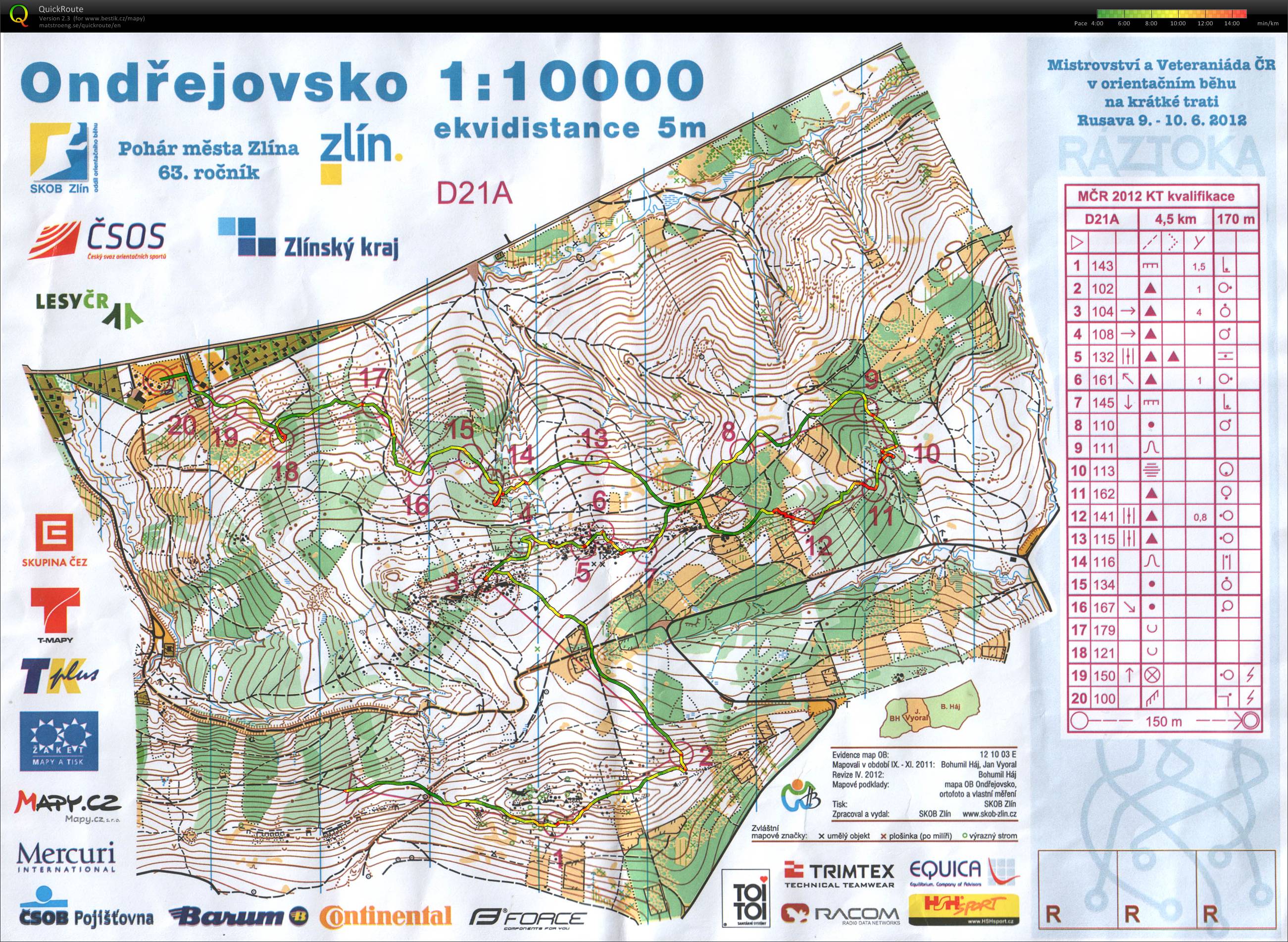 MČR krátka trať - semifinále (09.06.2012)