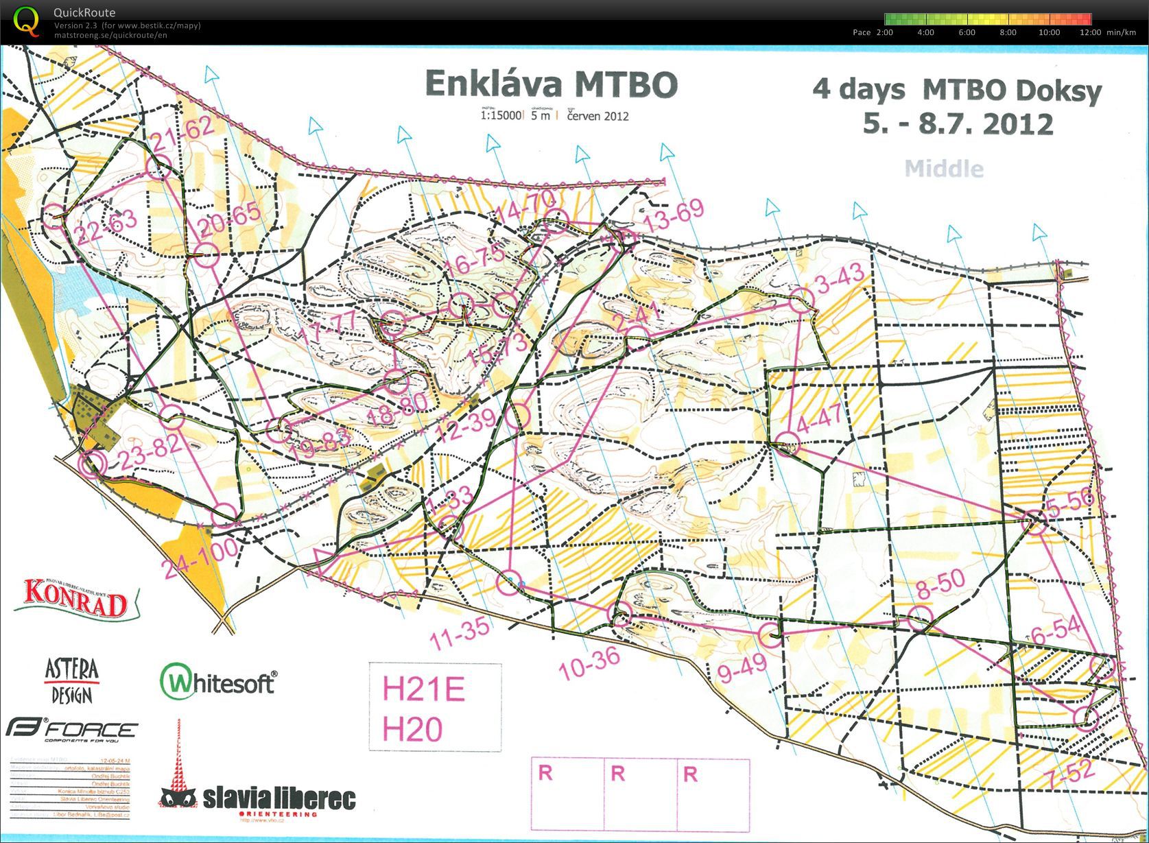 4days MTBO Doksy E1 (05.07.2012)