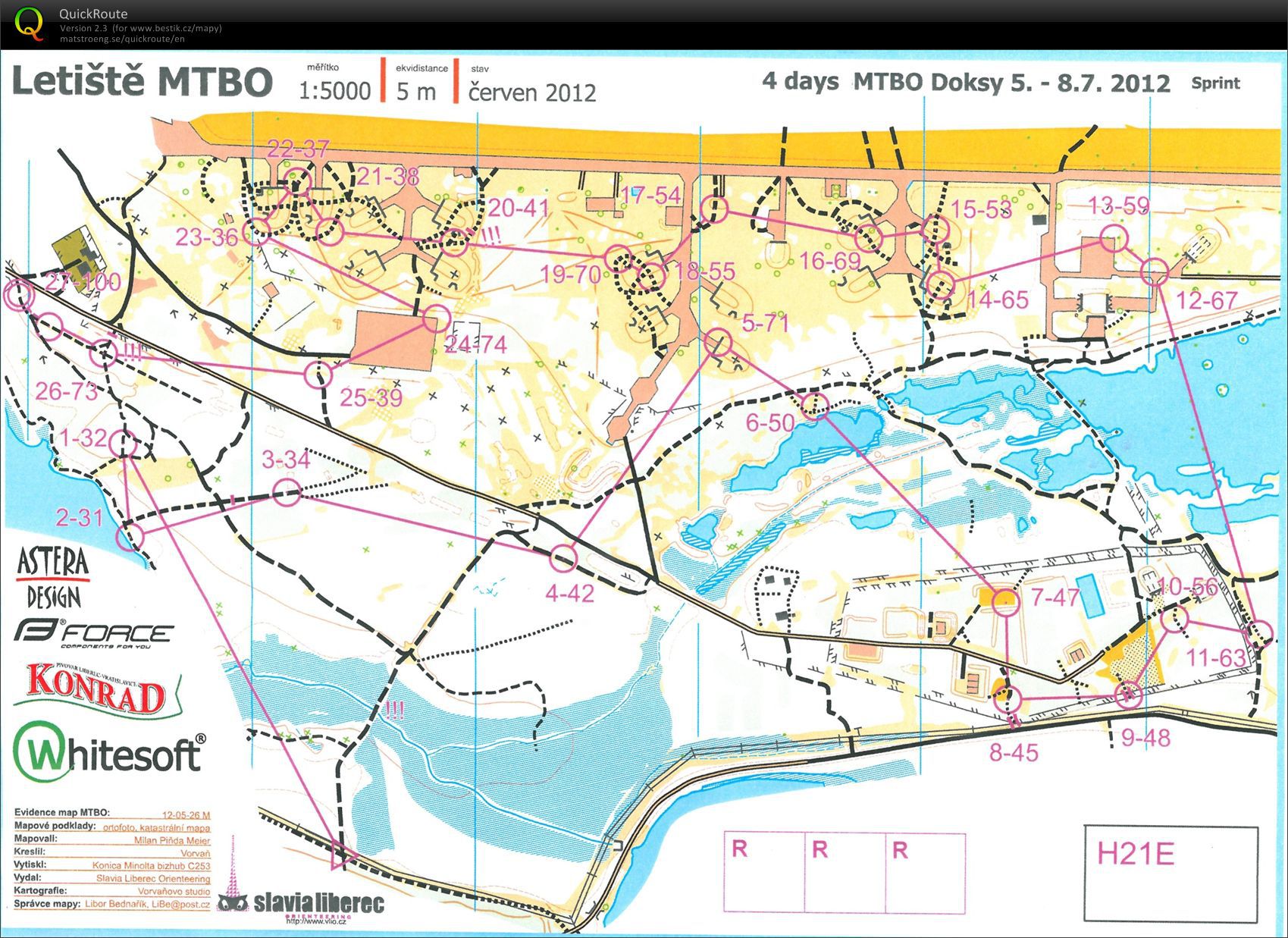 4days MTBO Doksy E3 (07.07.2012)