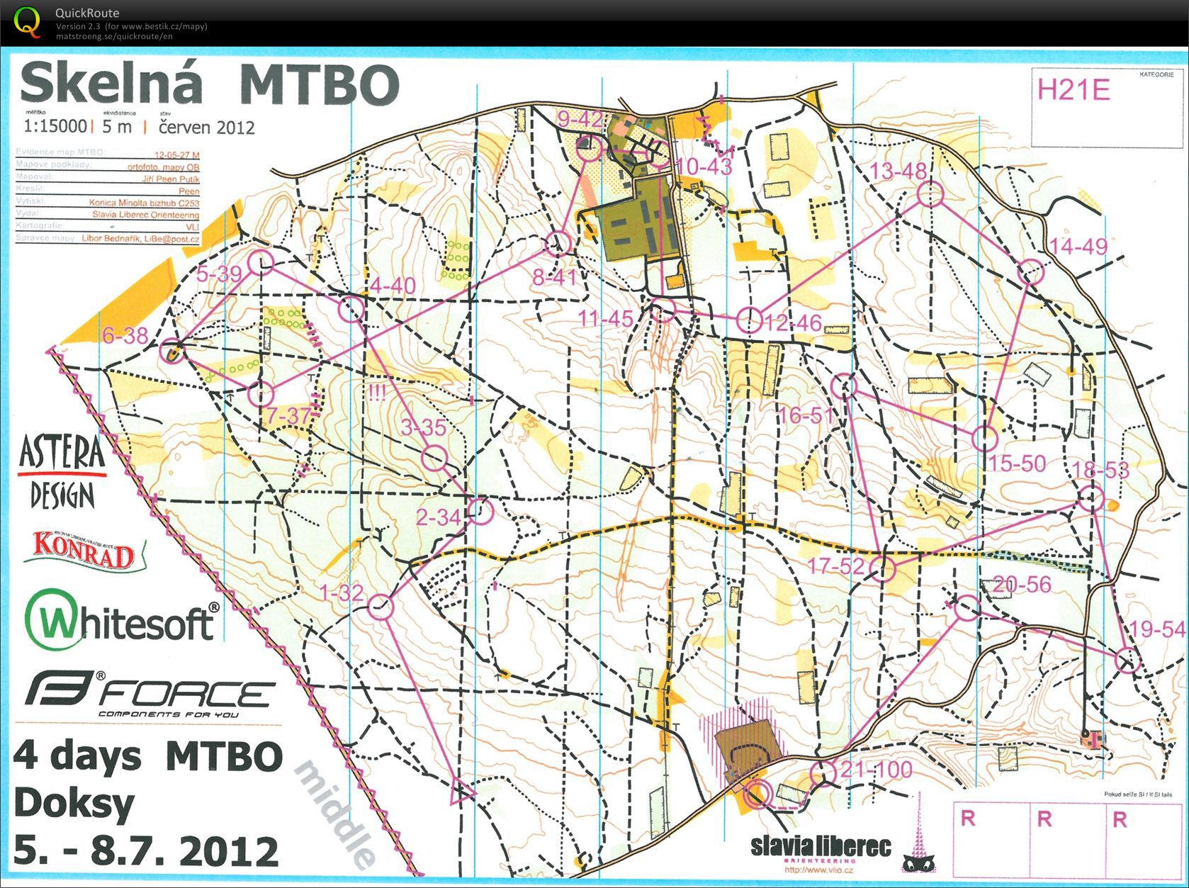 4days MTBO Doksy E4 (08.07.2012)