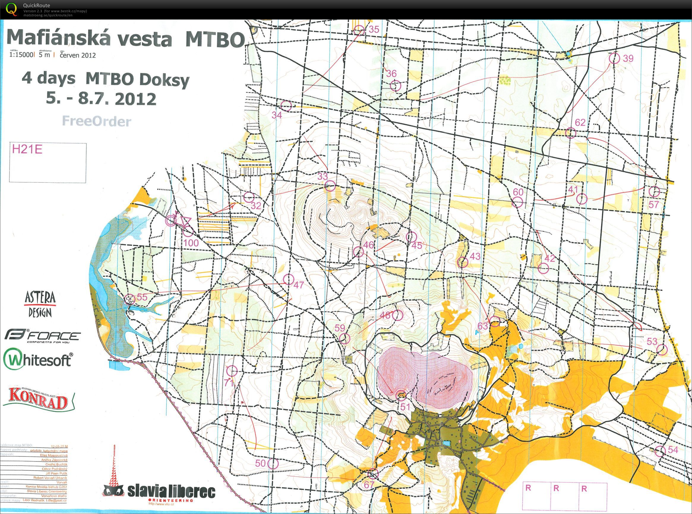 4days MTBO Doksy E2 (06.07.2012)