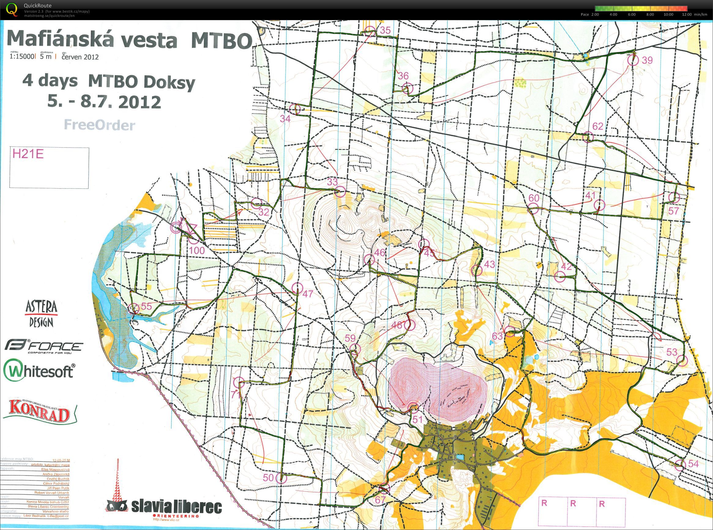 4days MTBO Doksy E2 (06.07.2012)