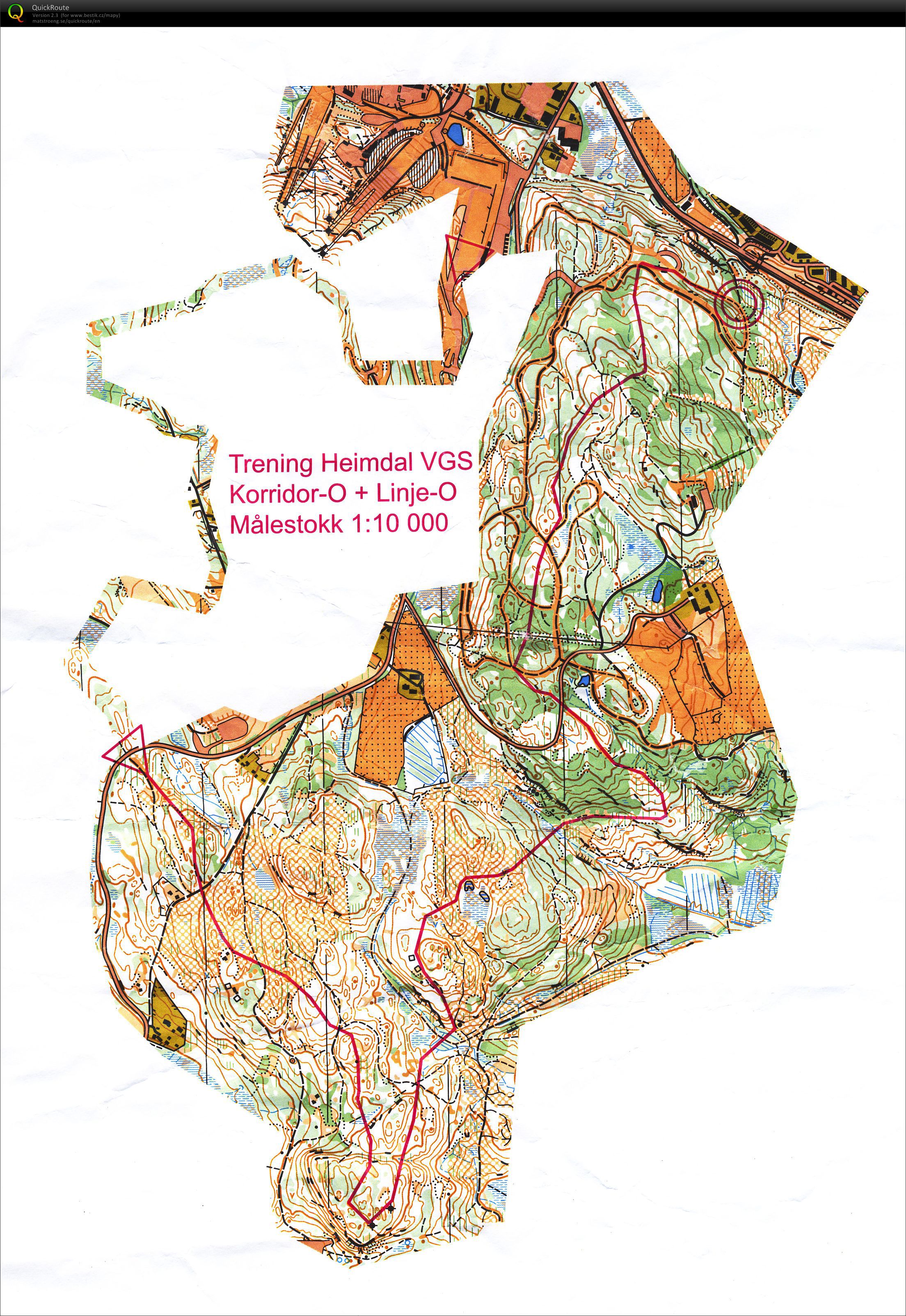 Trening korridor-O + Linje-O (28.08.2012)