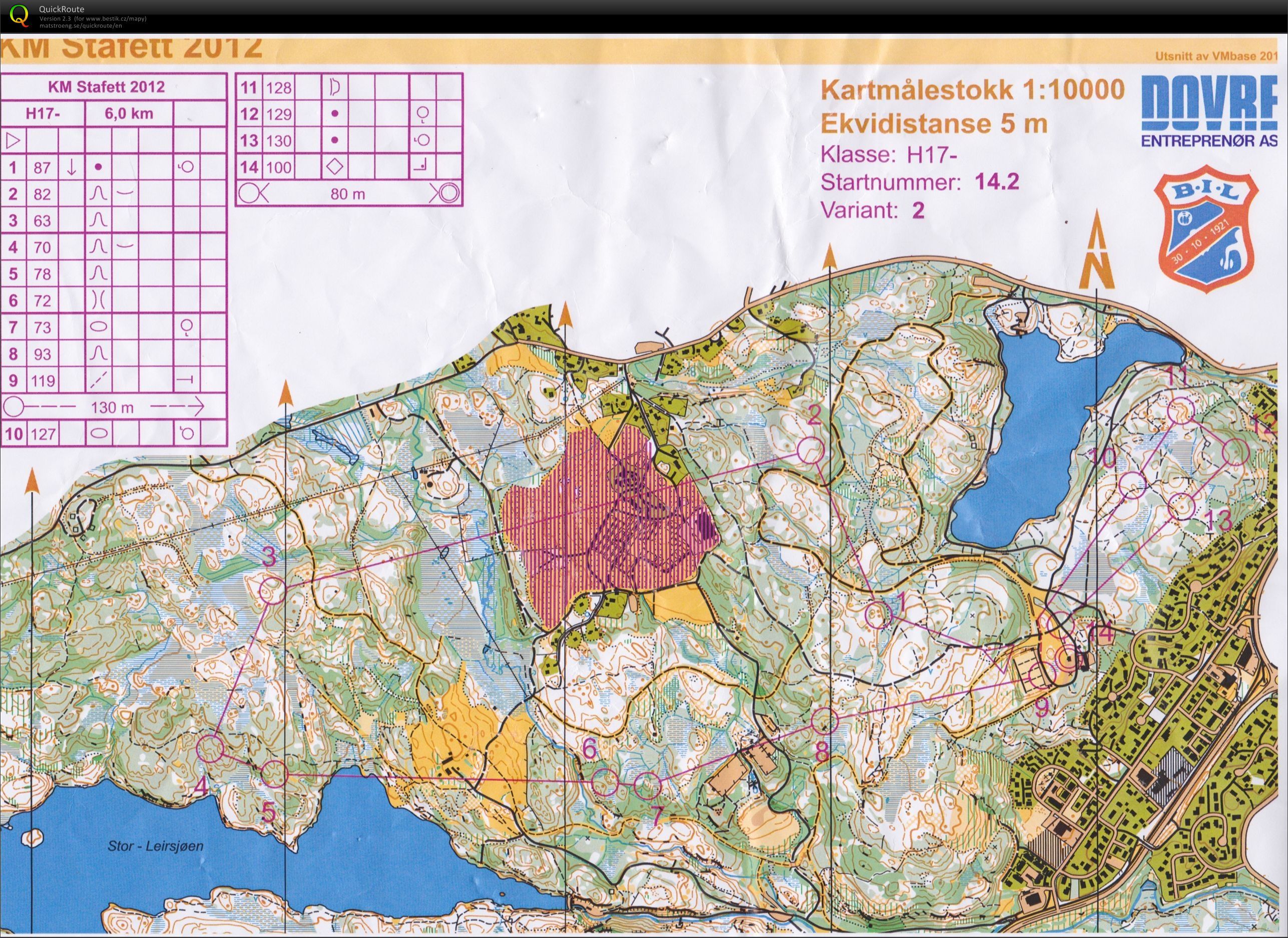 KM - stafett 2012 (02.09.2012)