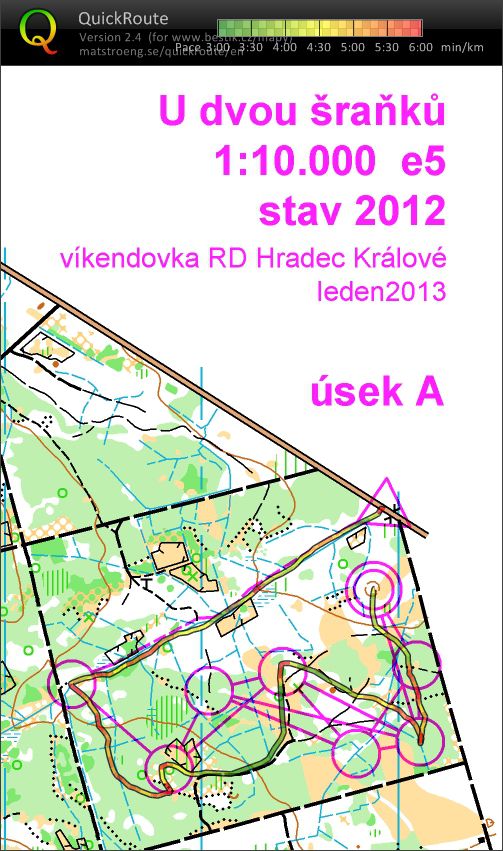 víkendovka HK, štafetky, úsek A (19.01.2013)