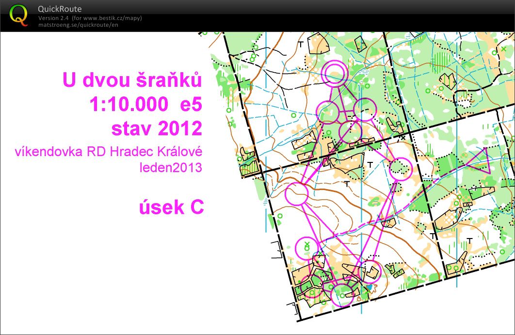 víkendovka HK, štafetky, úsek C (19.01.2013)