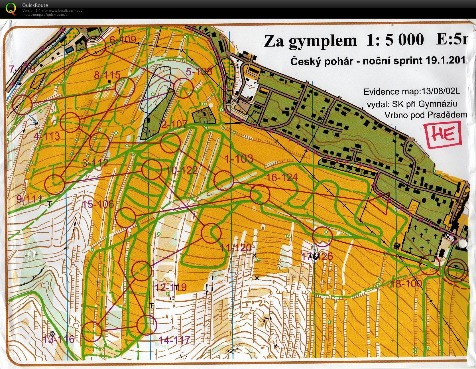 ČP LOB (Ski-O Czech cup) (19.01.2013)