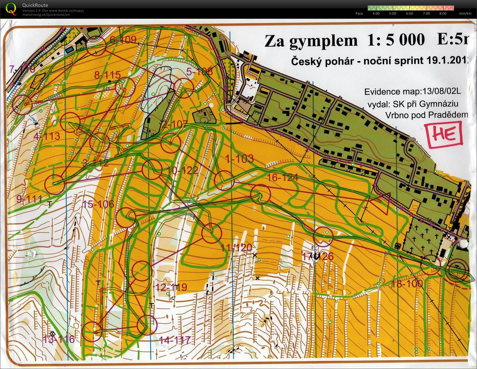 ČP LOB (Ski-O Czech cup) (19.01.2013)
