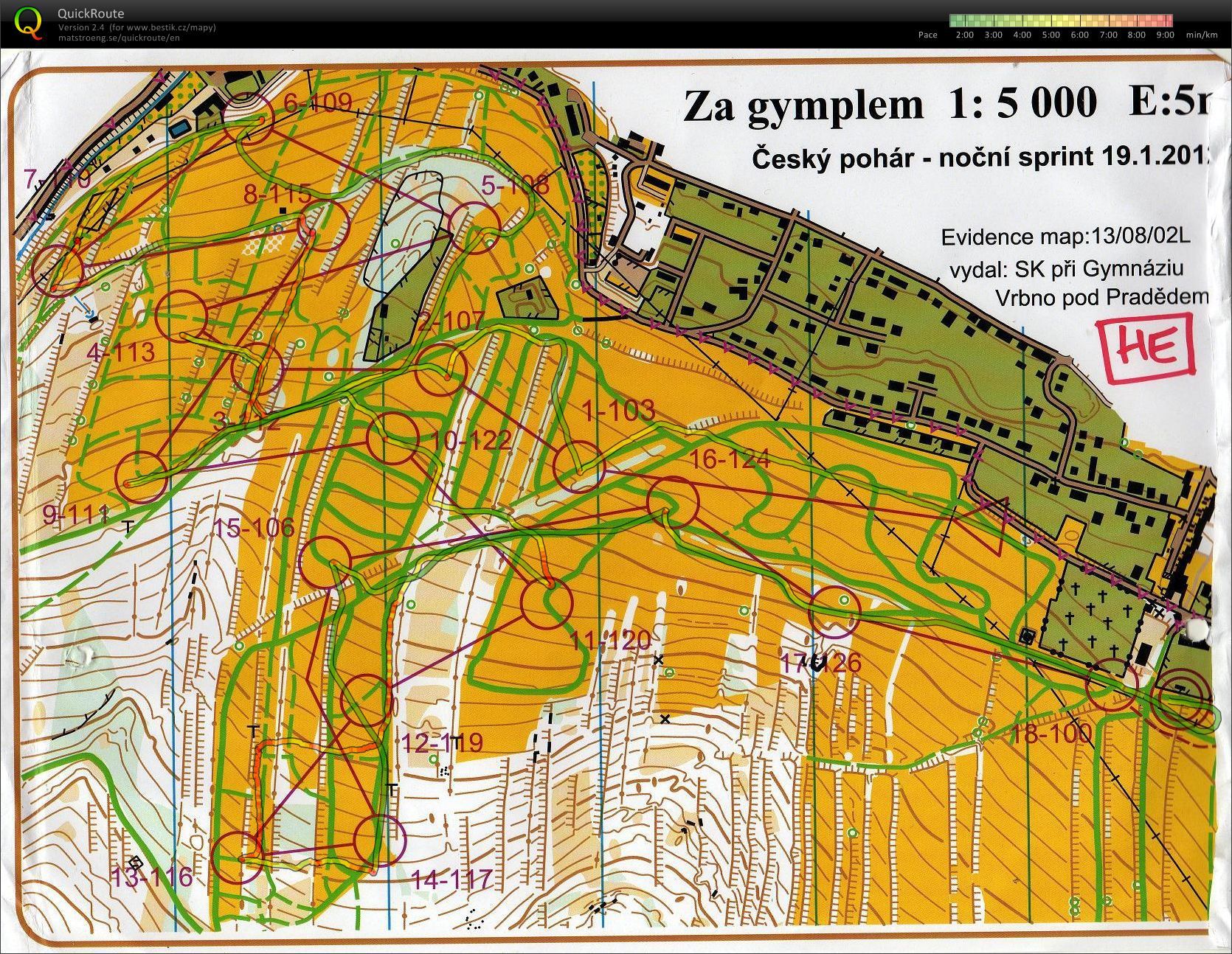 2. ČP LOB noční sprint (19.01.2013)