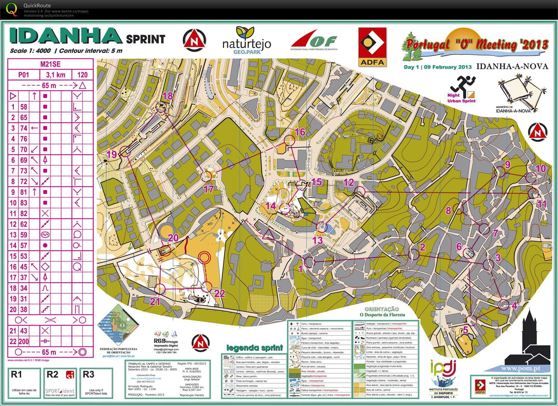 POM noční sprint (09.02.2013)