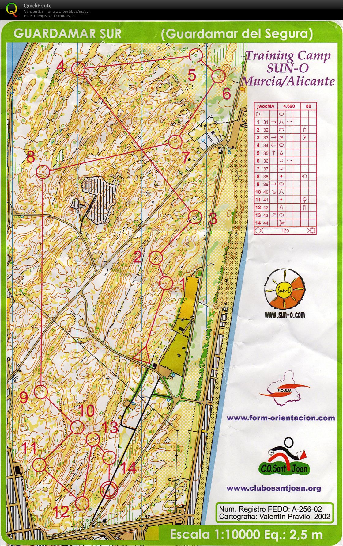 Guardamar sur JWOC 2002 (29.12.2009)