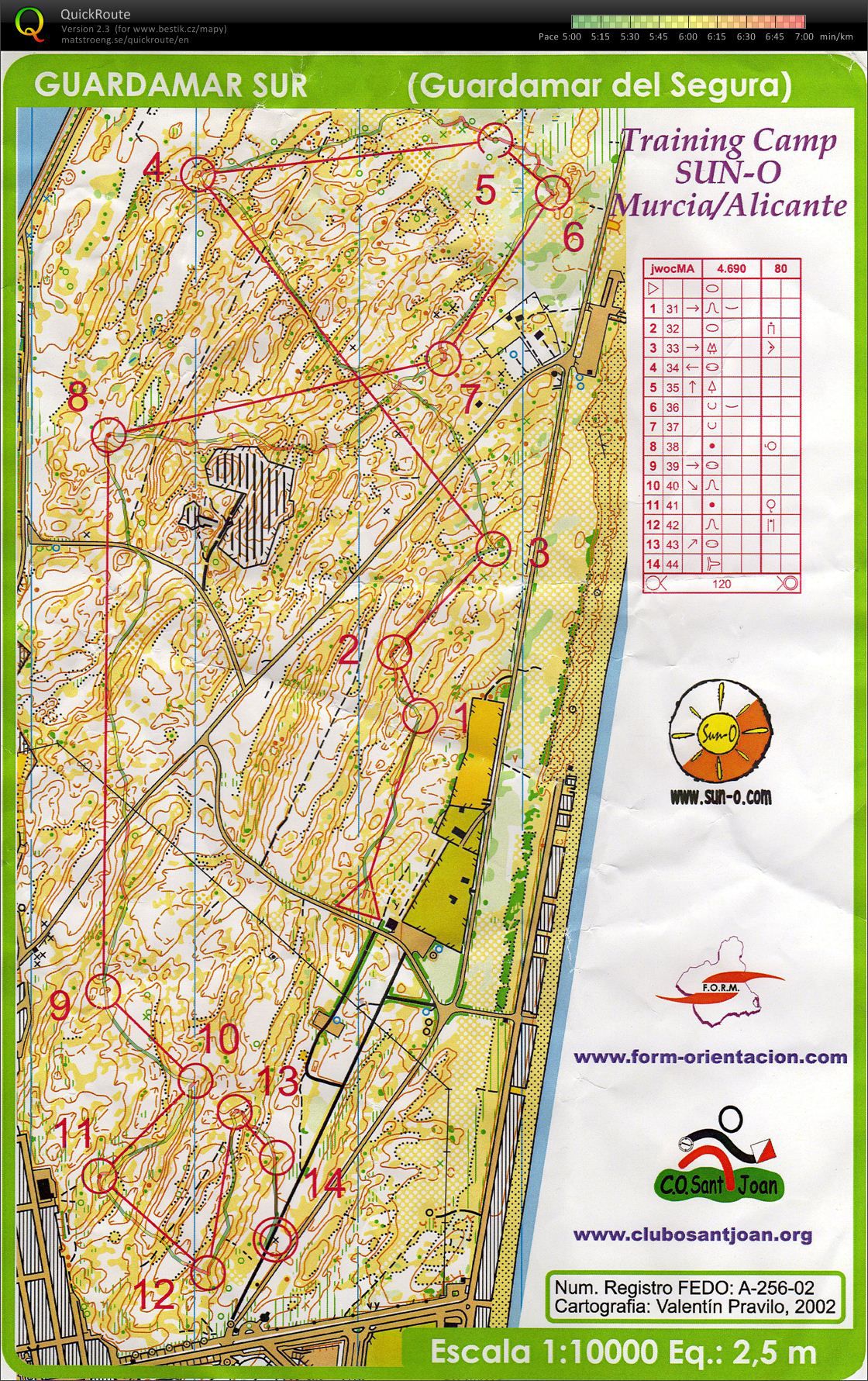 Guardamar sur JWOC 2002 (29.12.2009)