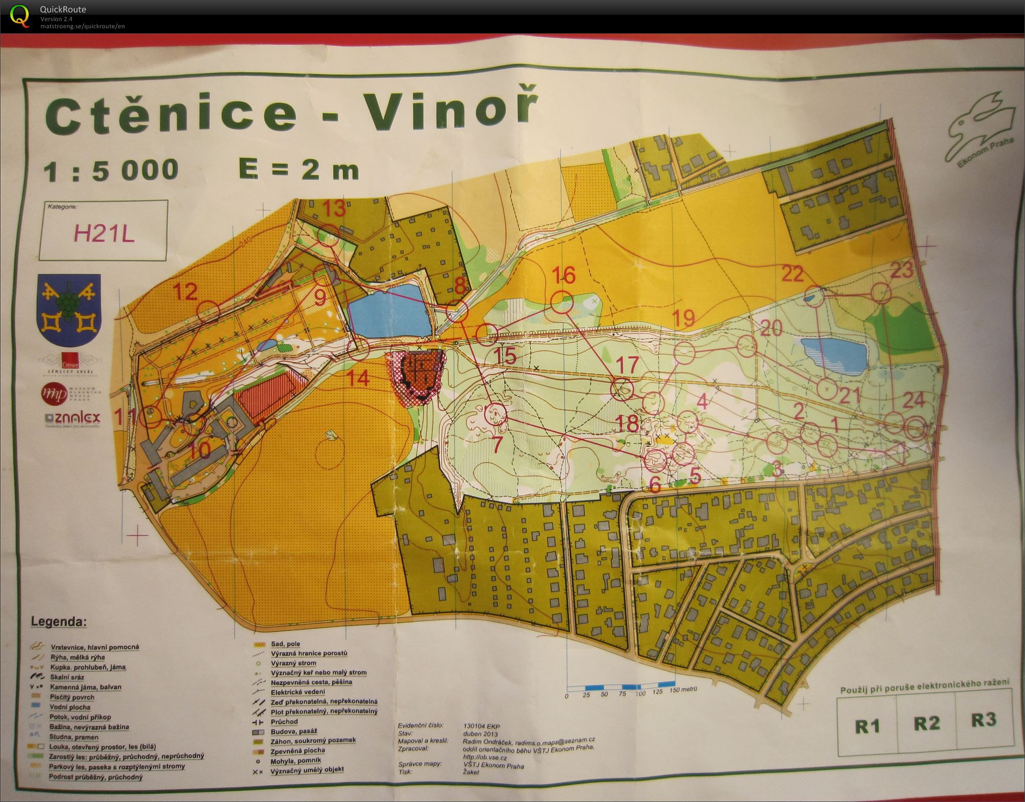 PP sprint Vinoř (13.04.2013)