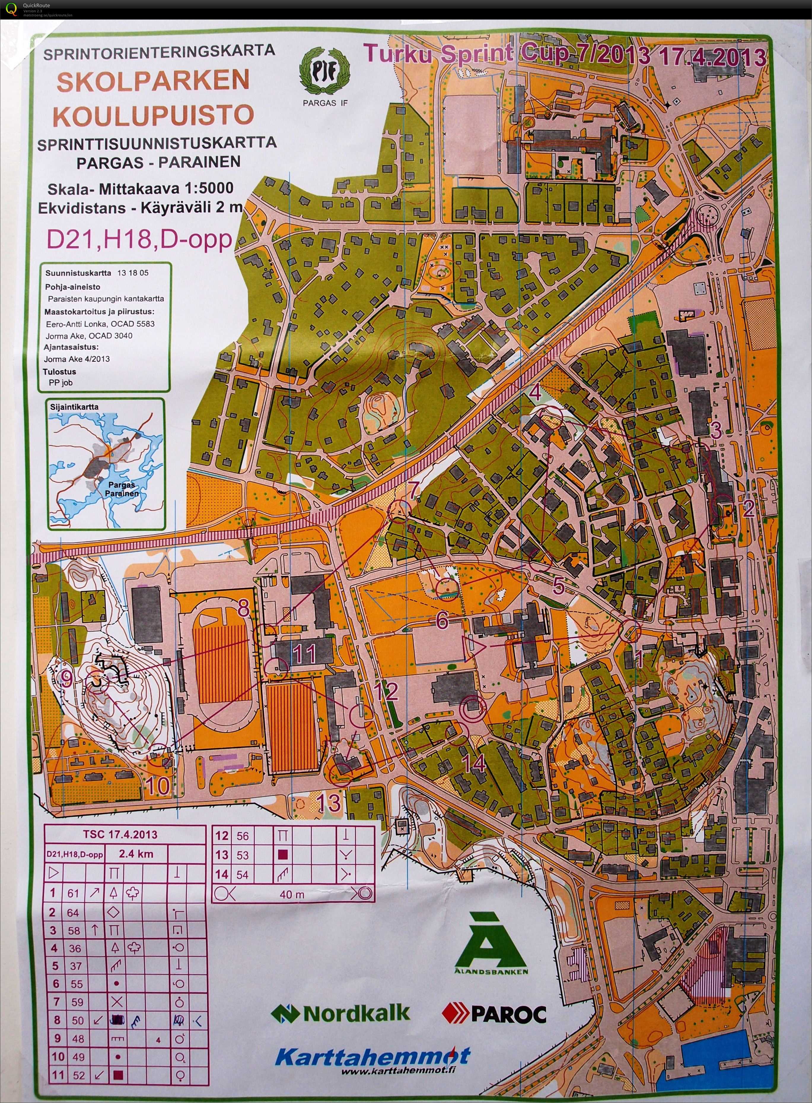 Turku Sprint Cup 7, Pargas - Parainen, Finland (17.04.2013)