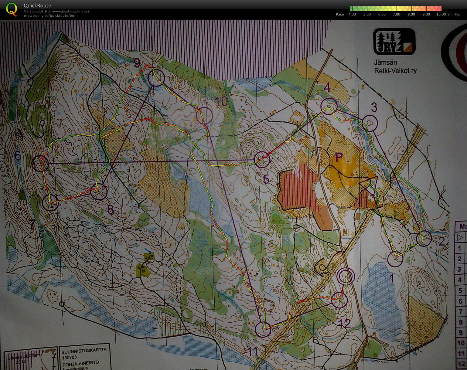 Jukola training 2 (12.06.2013)