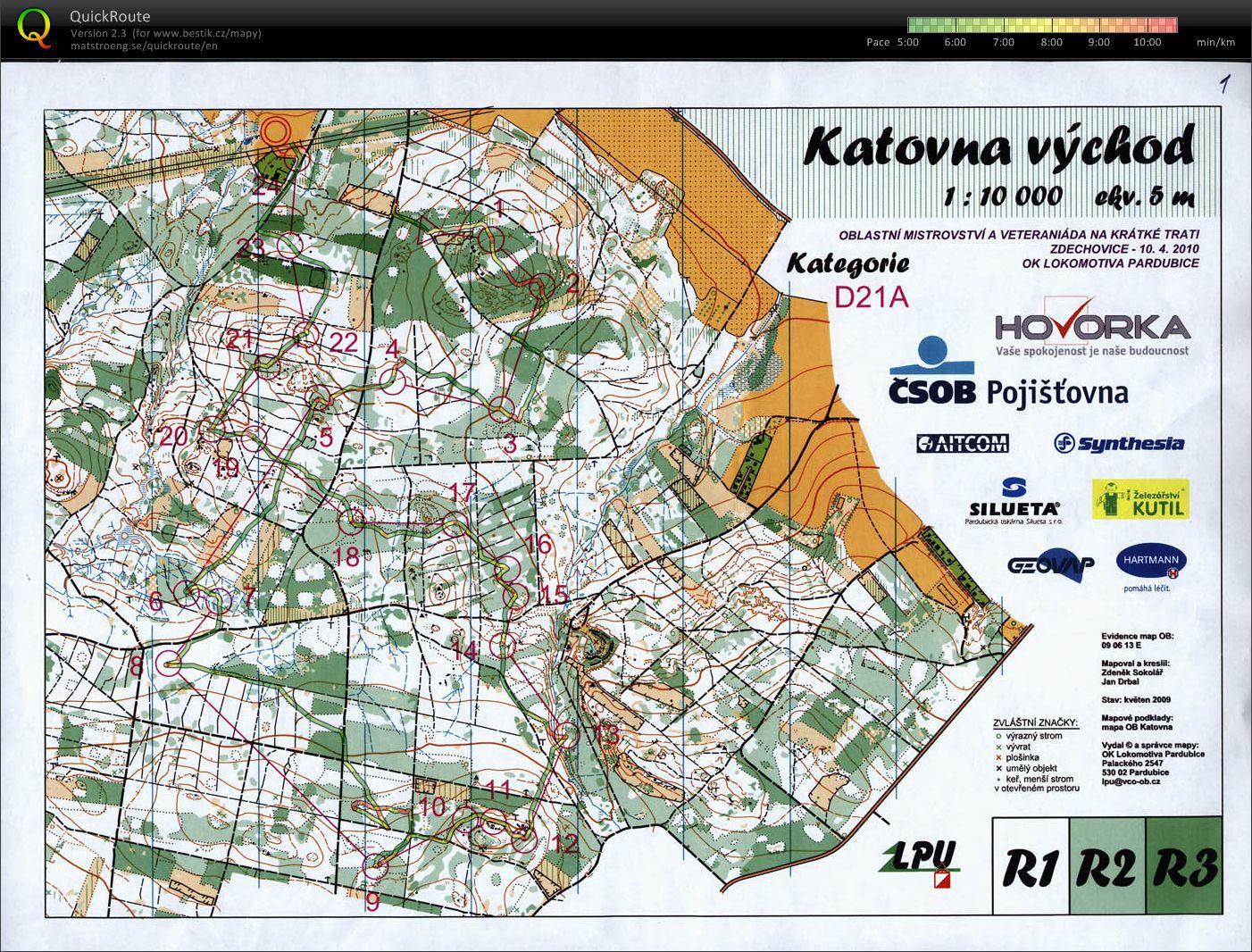 Majstrovstvá Východočeskej oblasti krátka trať (10.04.2010)