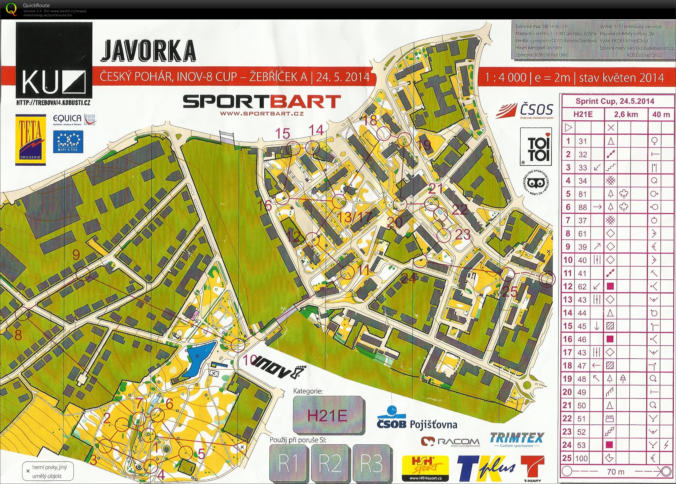 ČP sprint - Česká Třebová (H21E) (24.05.2014)