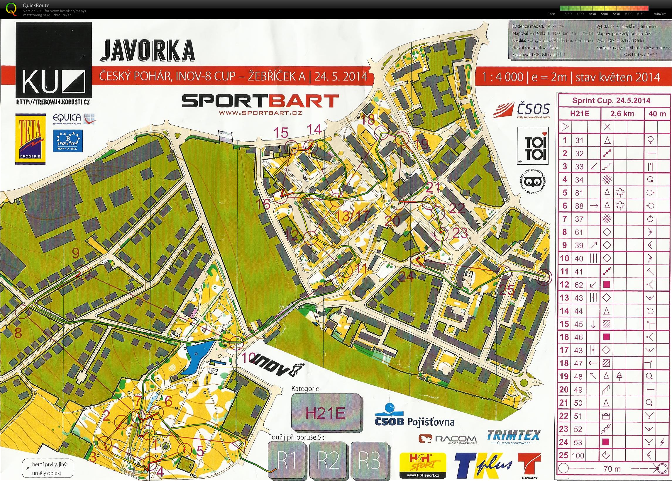ČP sprint - Česká Třebová (H21E) (24.05.2014)