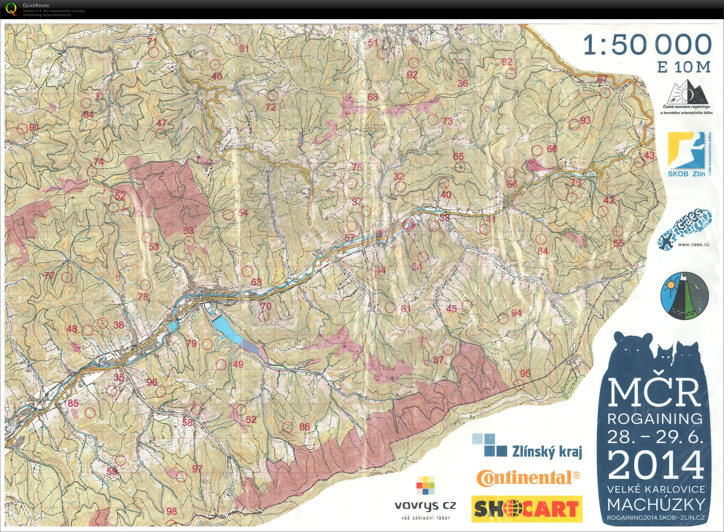 MČR Rogaining 2014 (28.06.2014)