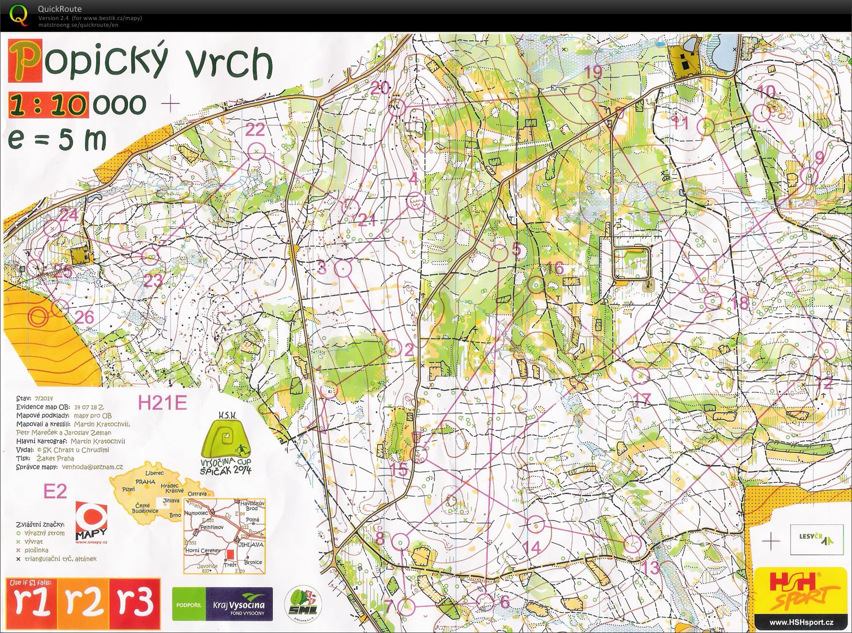 H.S.H. Vysočina cup, E2 (19.07.2014)