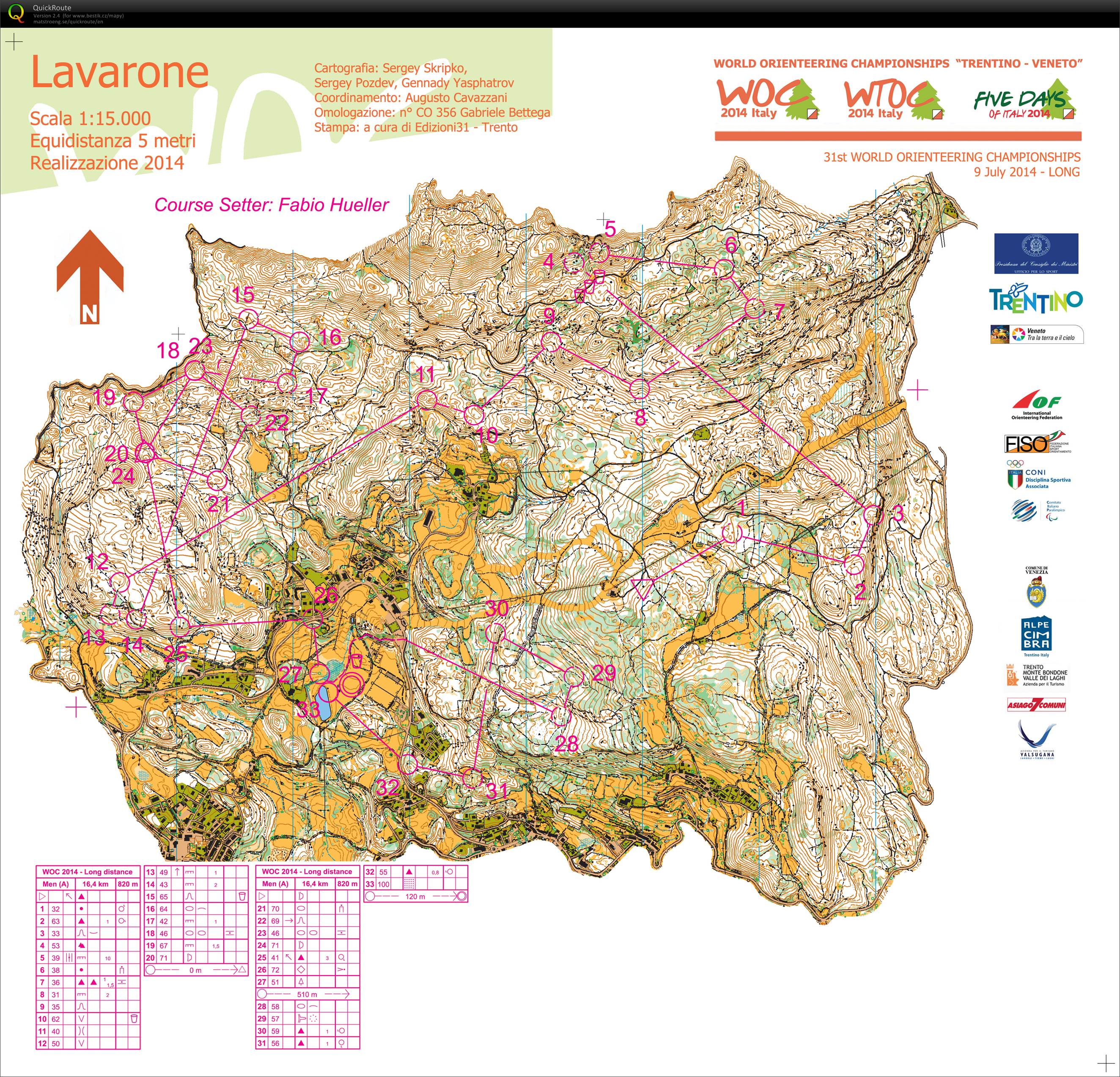 WOC 2014 Long distance (09.07.2014)