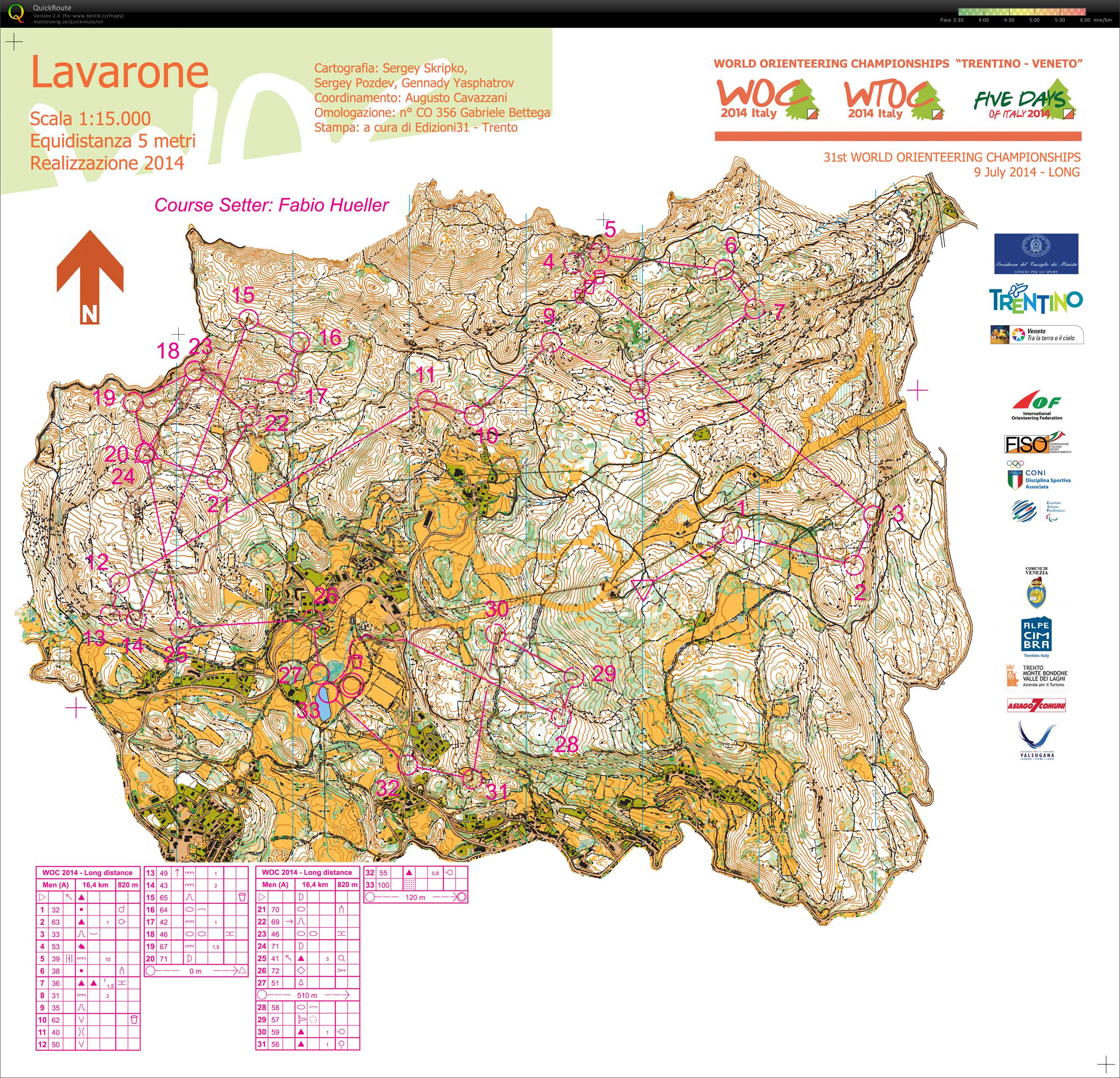WOC 2014 Long distance (09.07.2014)