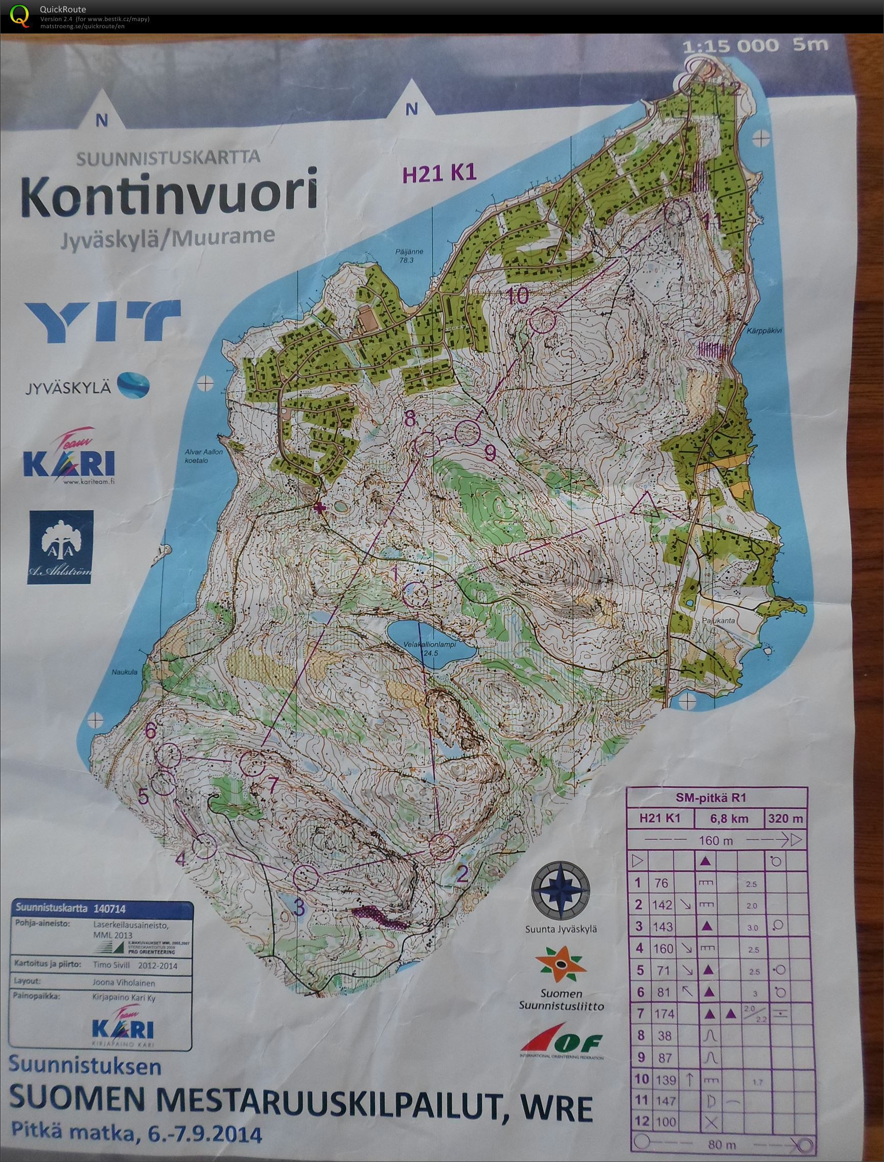 Mistrovství Finska na klasice, kvalifikace (06.09.2014)