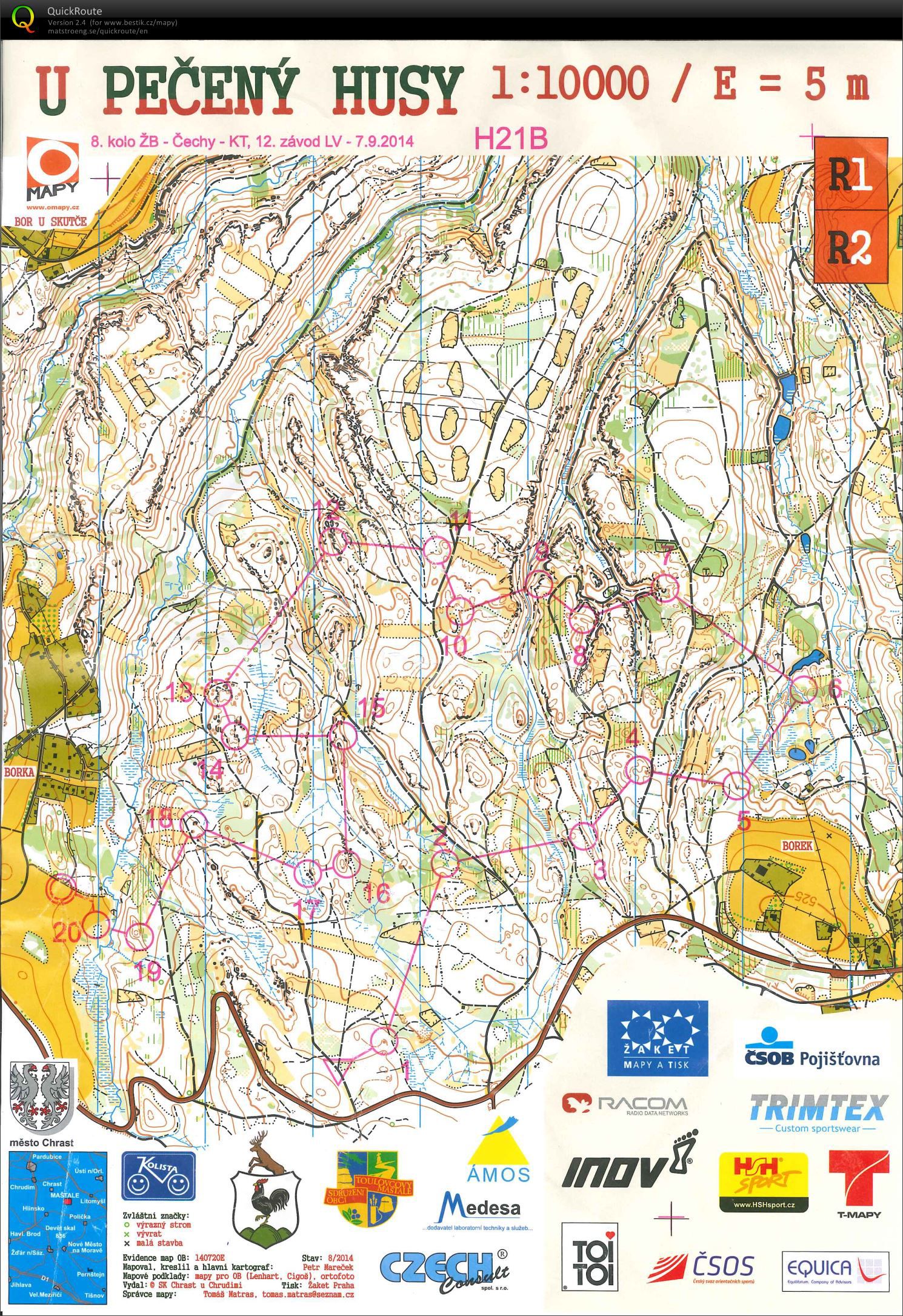 ŽB Čechy - krátká trať (H21B) (07.09.2014)