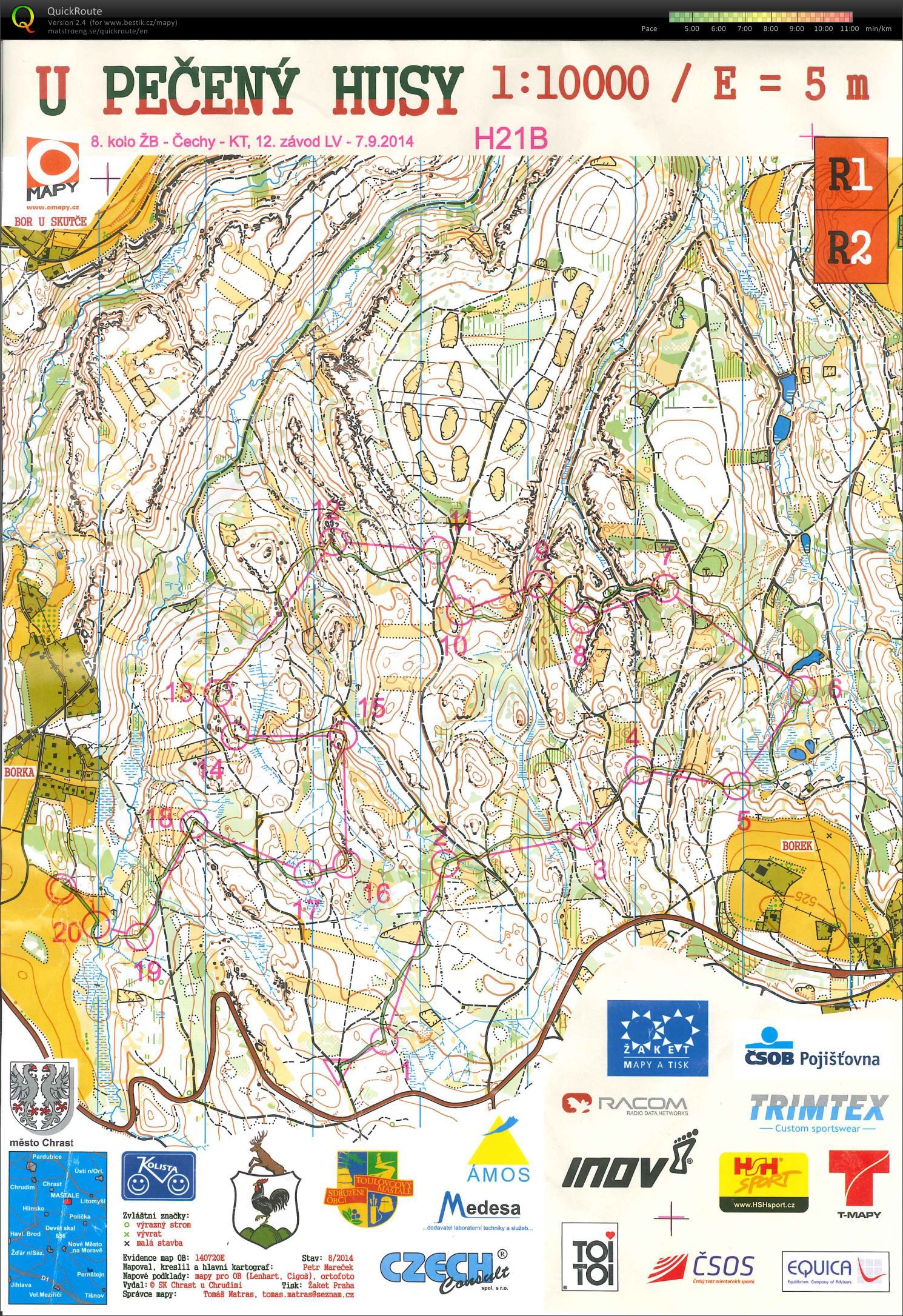 ŽB Čechy - krátká trať (H21B) (07.09.2014)