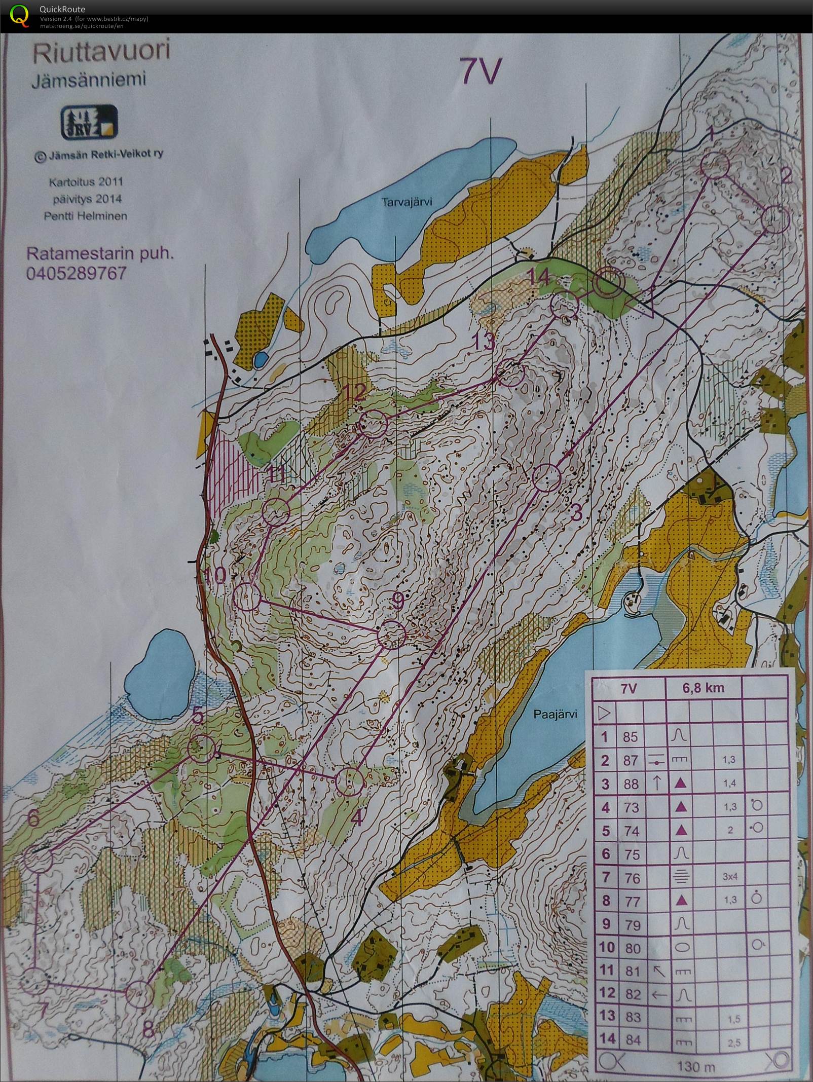 Mapový trénink (11.09.2014)