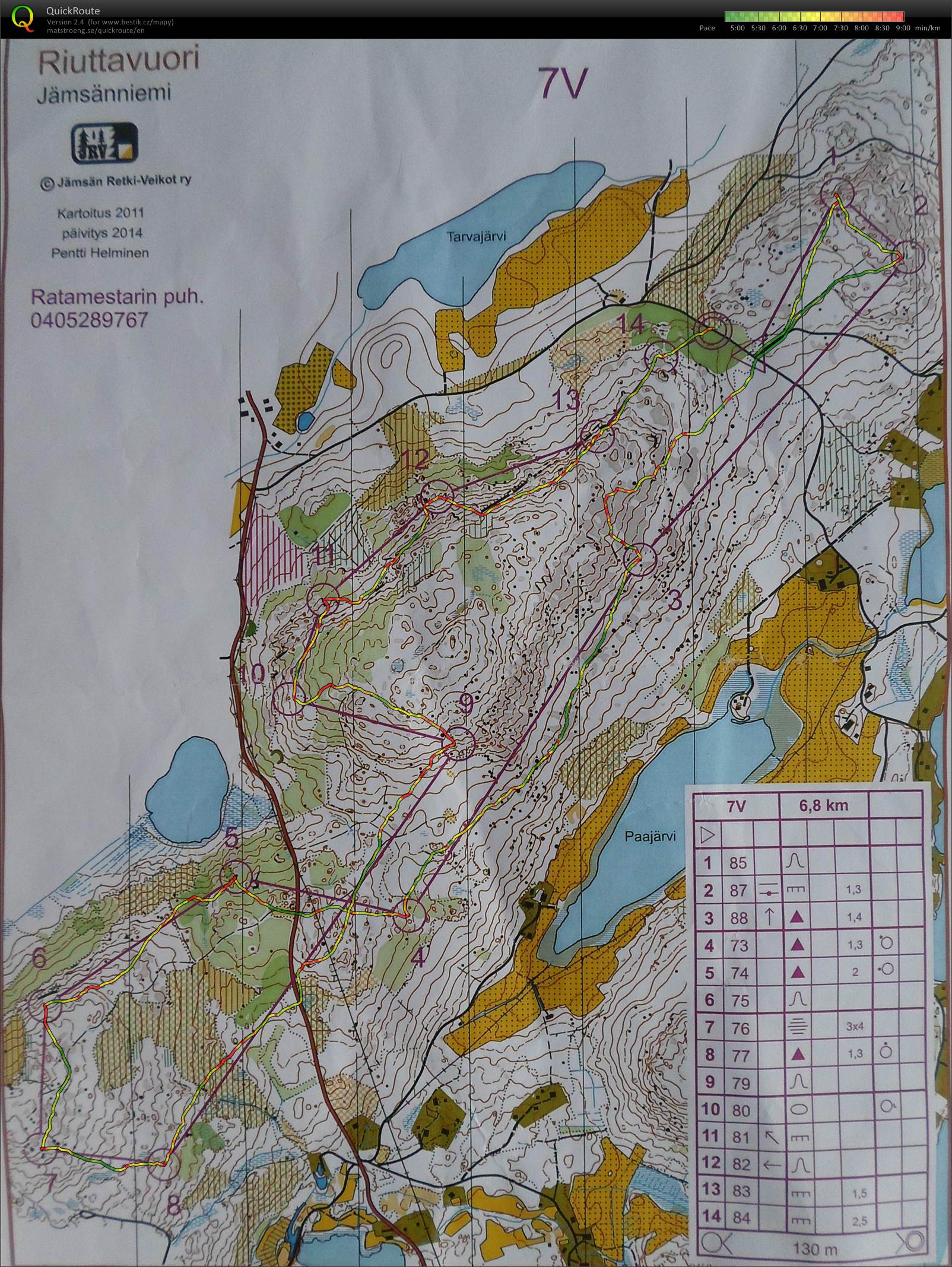 Mapový trénink (11.09.2014)