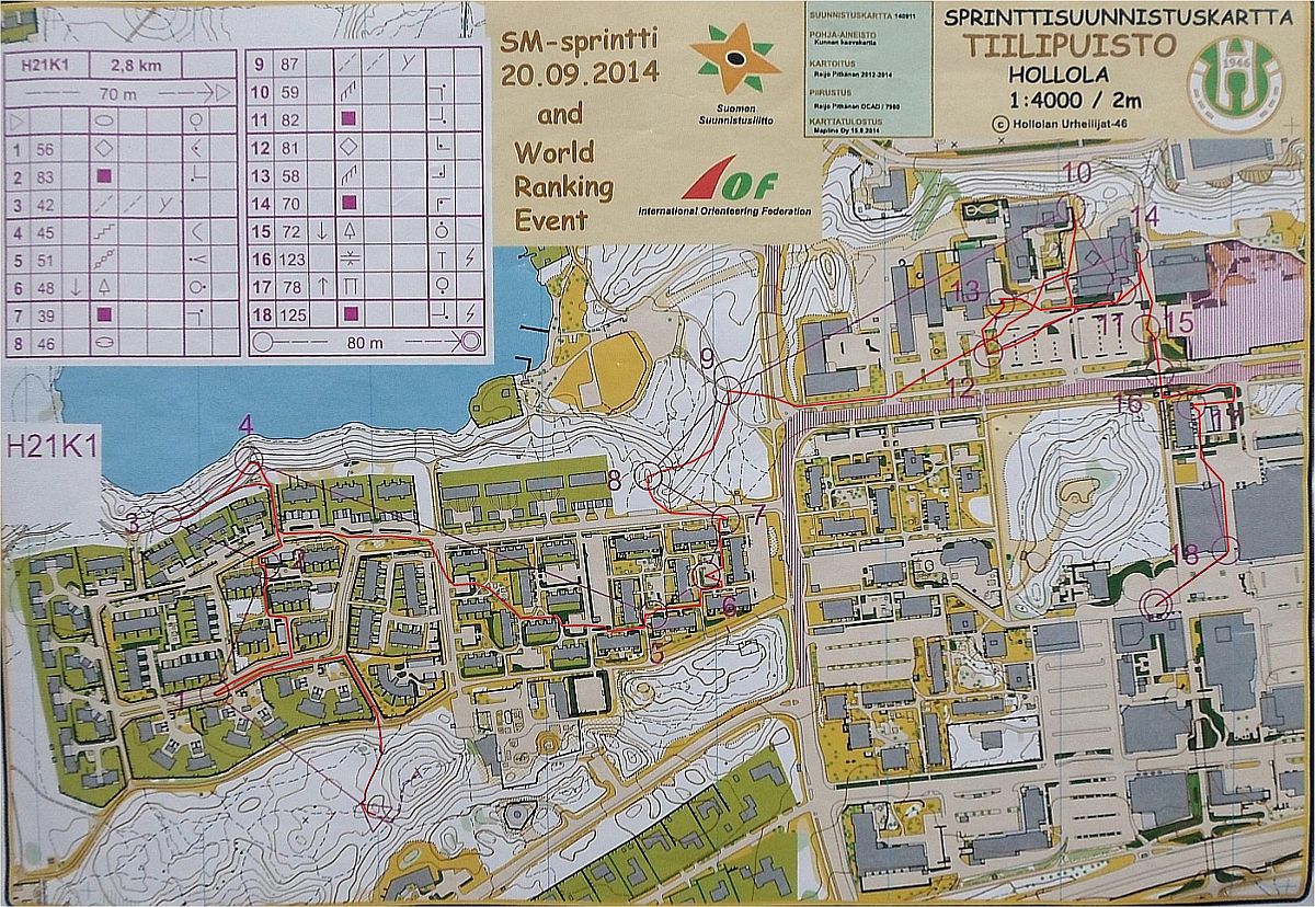 SM-sprintti K (mistrovství Finska ve sprintu, kvalifikace) (20.09.2014)