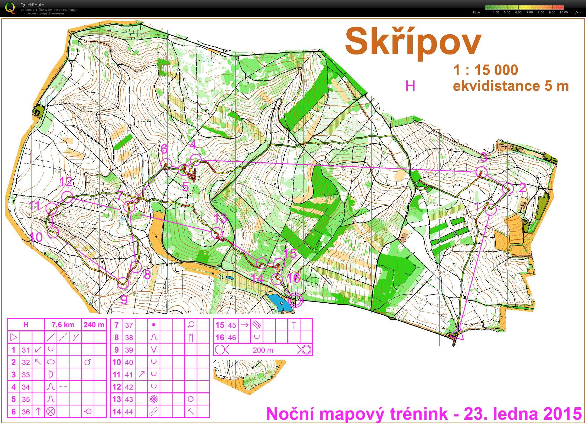 noční tréning Dambořice (23.01.2015)
