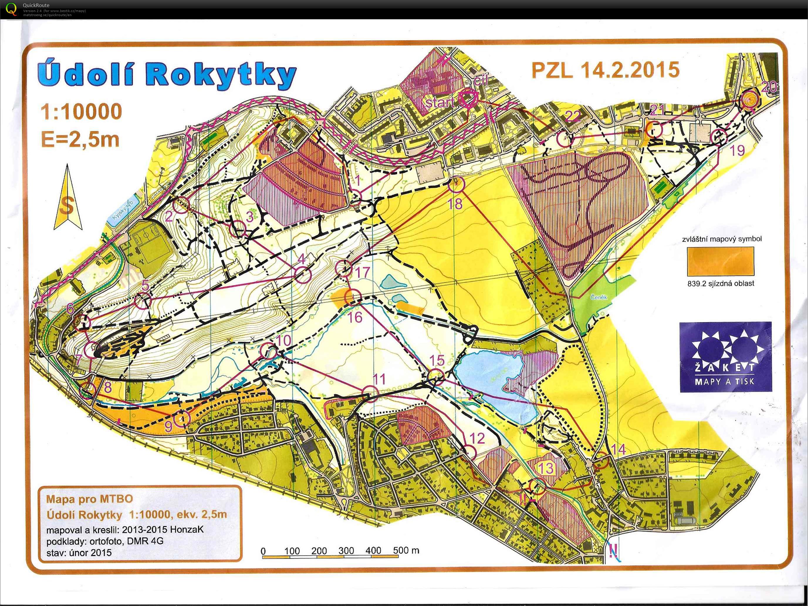 Údolí Rokytky - závod PZL2015 (14.02.2015)