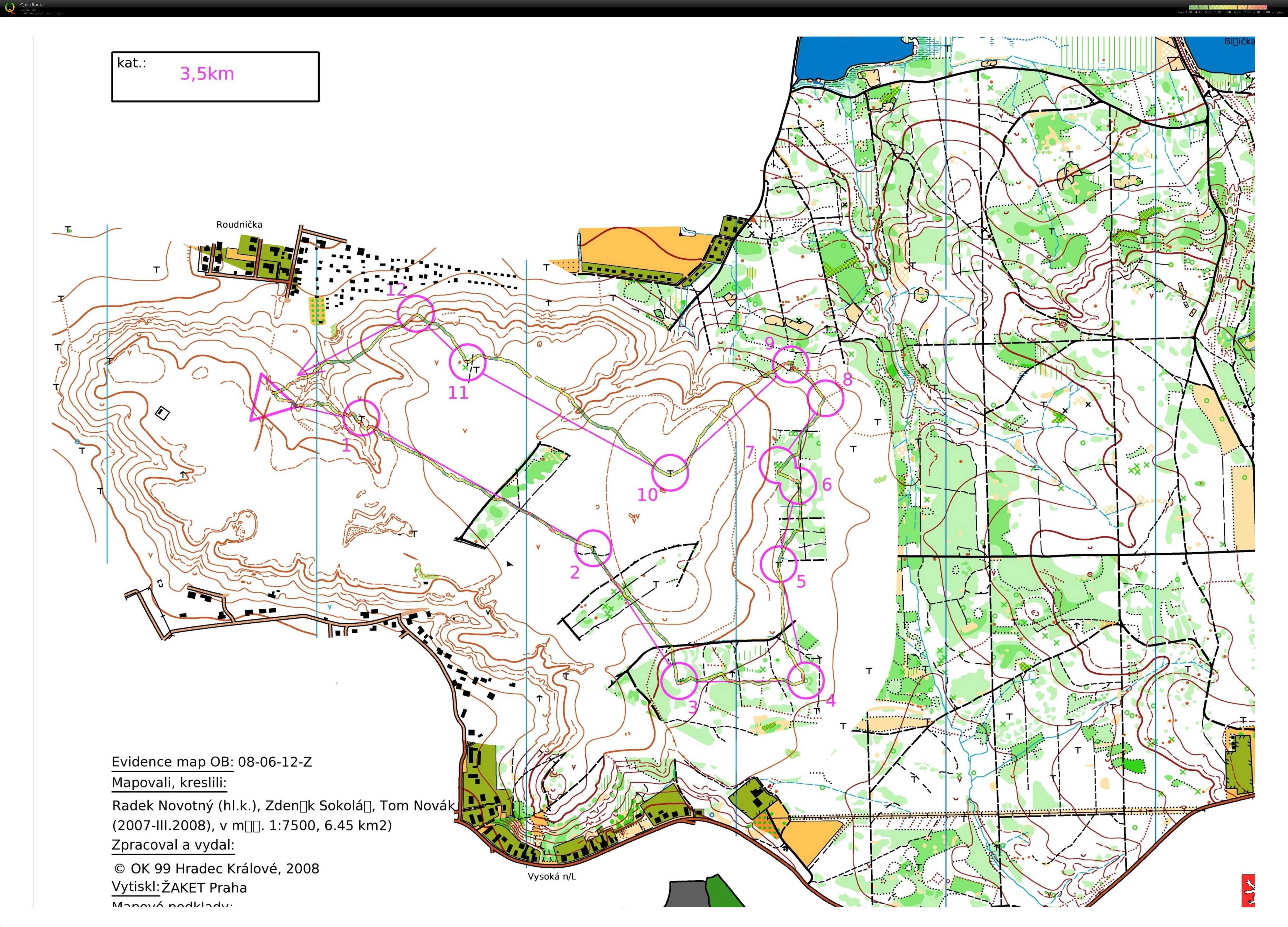 Mapáč Roudnička 1. okruh (14.03.2015)